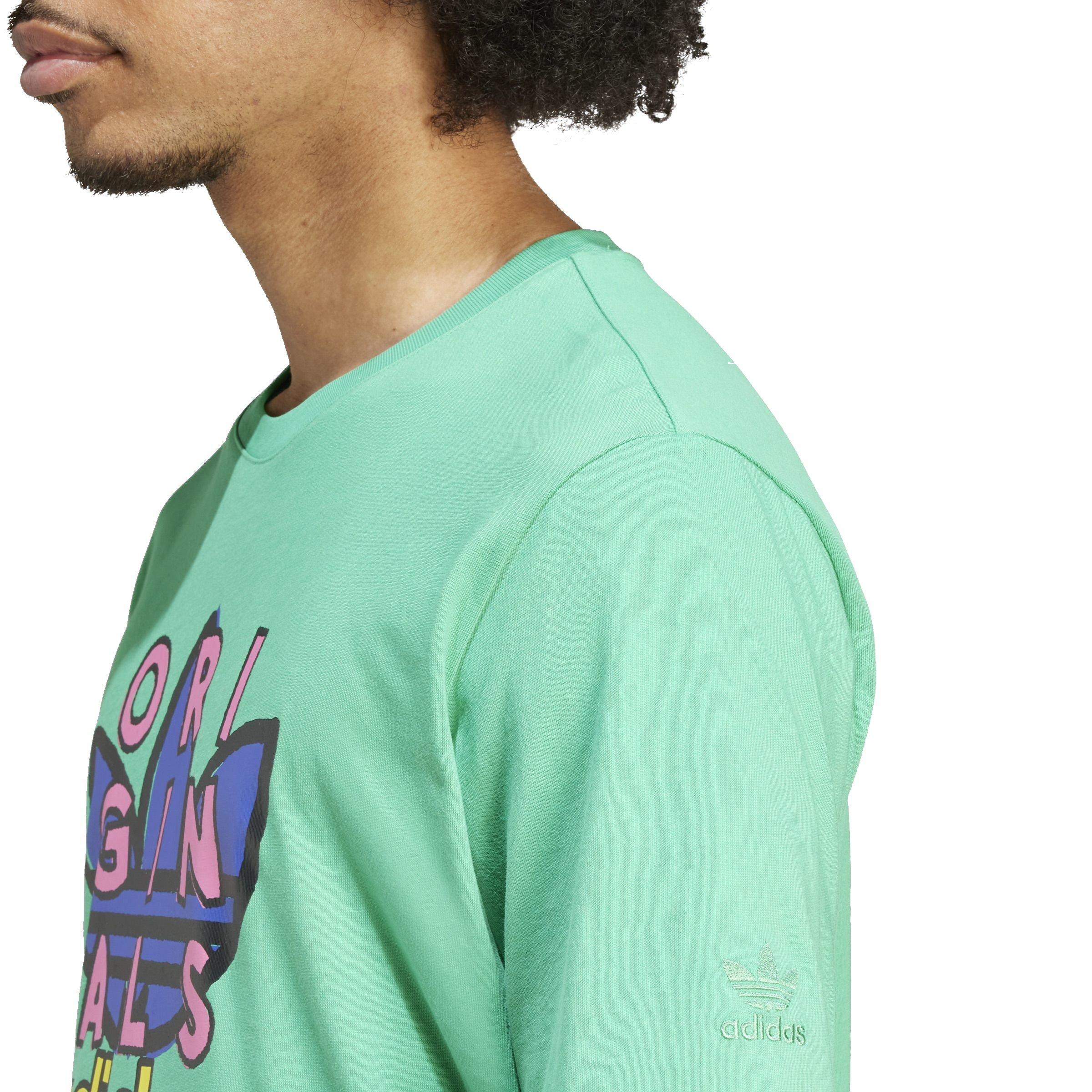 adidas Men's TS Graphic Tee - Green - GREEN Thumbnail View 4