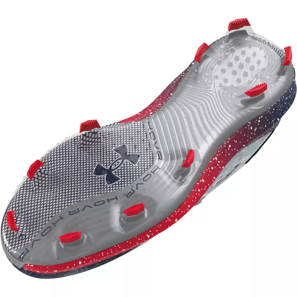 Under Armour Harper 8 Elite TPU "USA" Men's Baseball Cleat - WHITE/NAVY