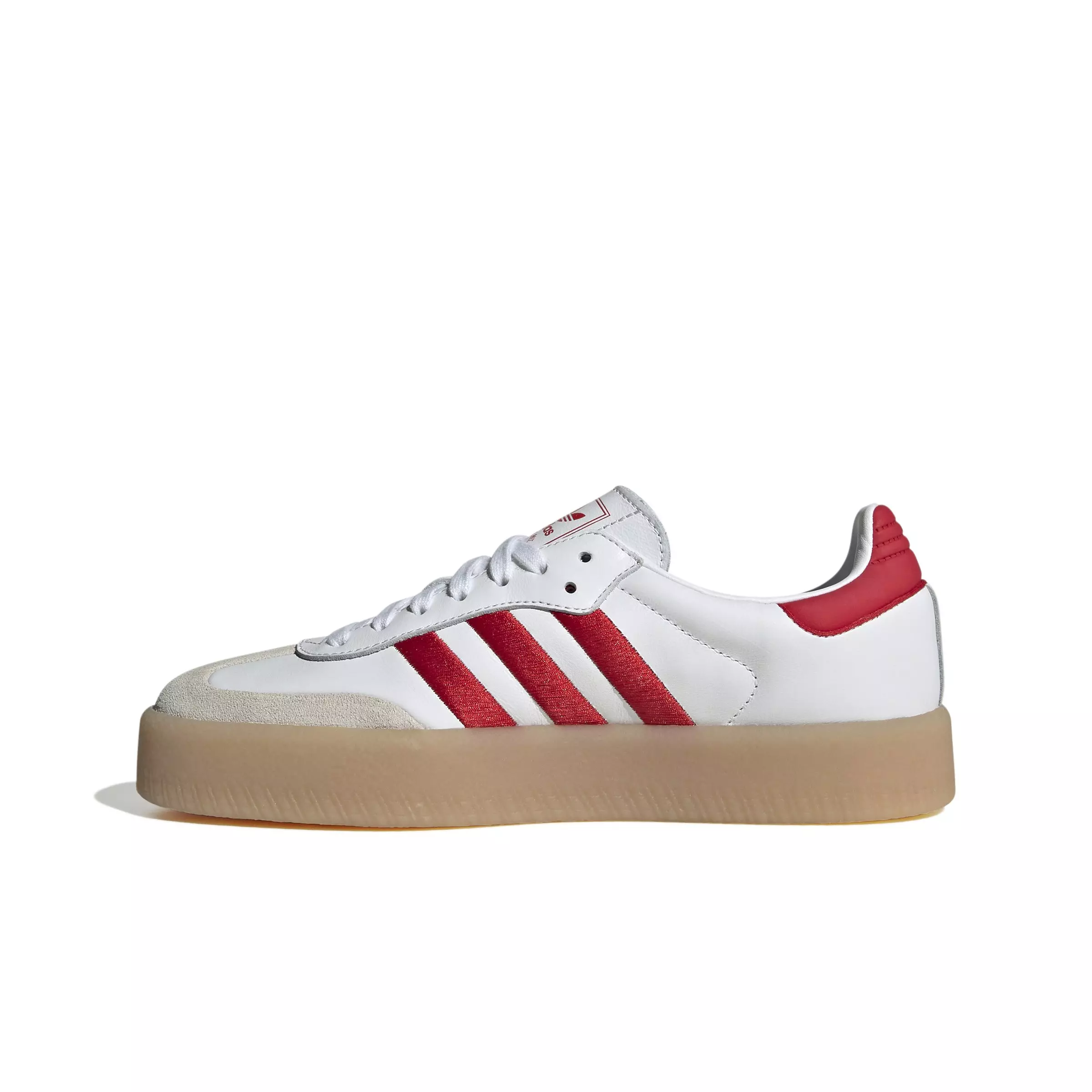 adidas Originals Sambae "Ftwr White/Better Scarlet" Women's Shoe - WHITE/RED