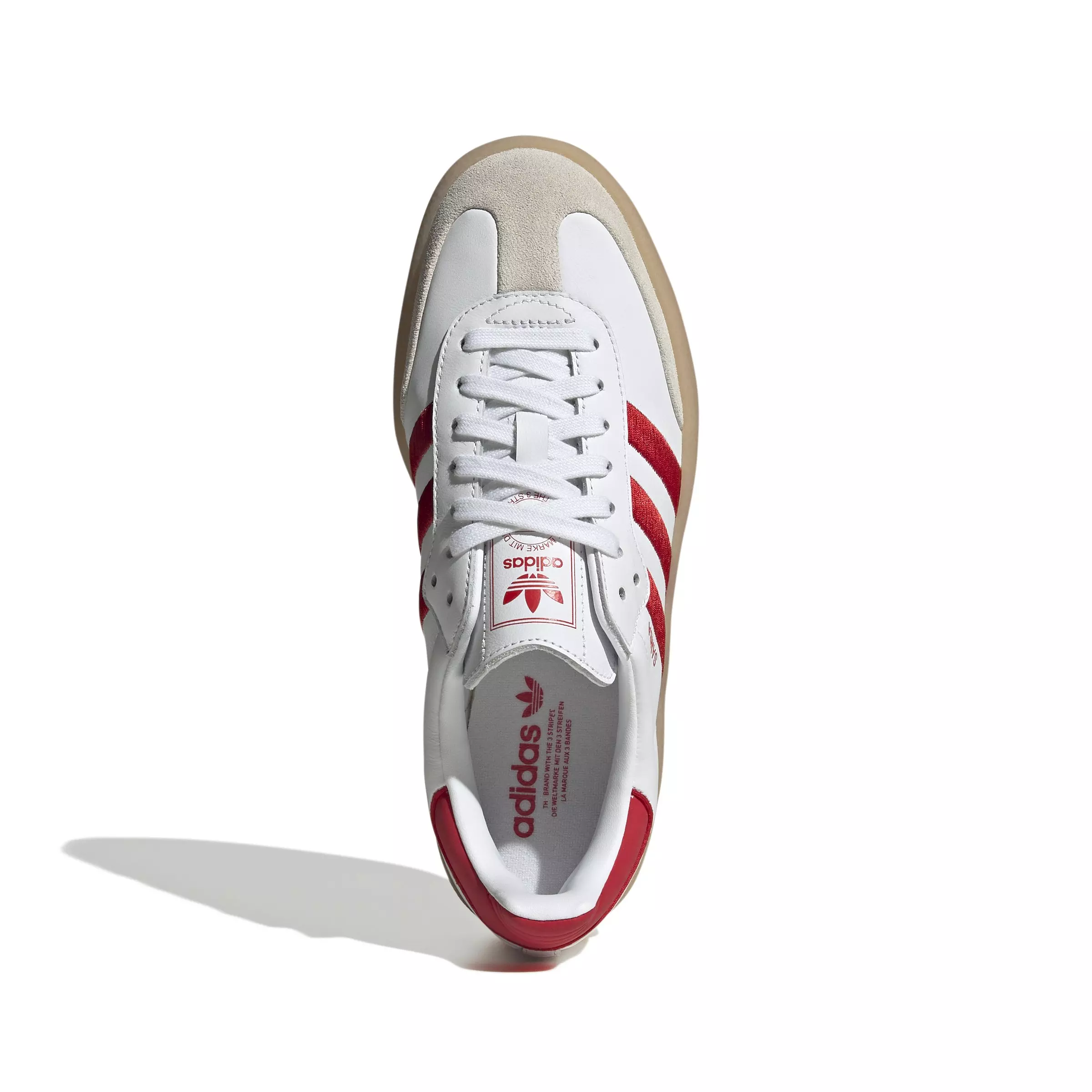 adidas Originals Sambae "Ftwr White/Better Scarlet" Women's Shoe - WHITE/RED