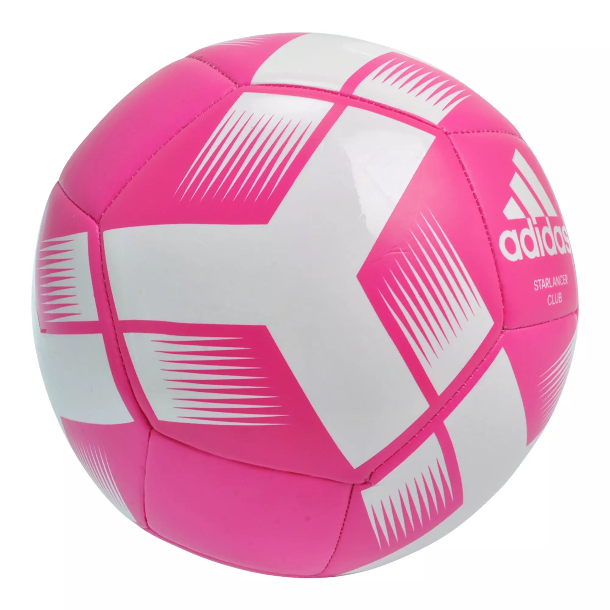 adidas Starlancer Club Soccer Ball - Solar Pink/White - PINK/WHITE