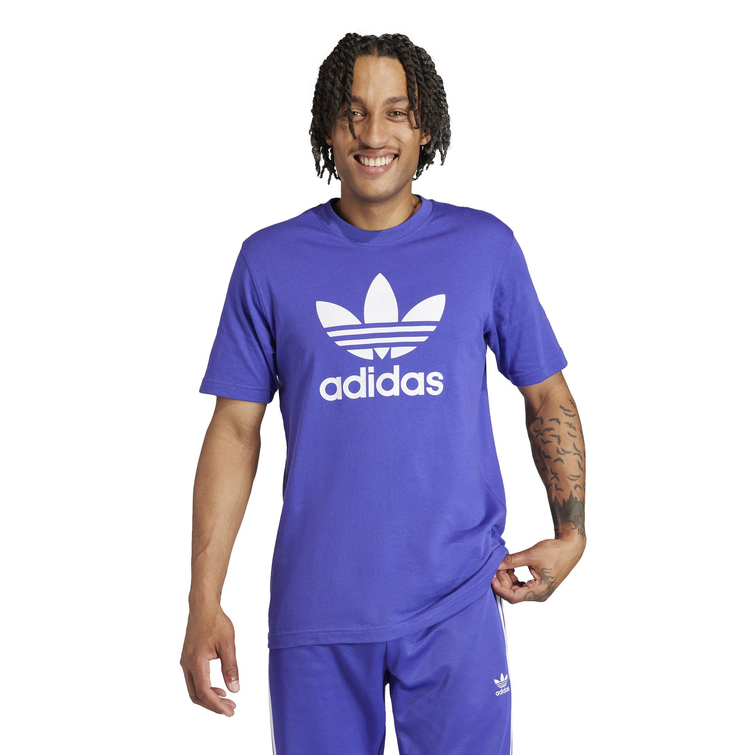 adidas Men's Trefoil Tee-Purple - PURPLE Thumbnail View 1