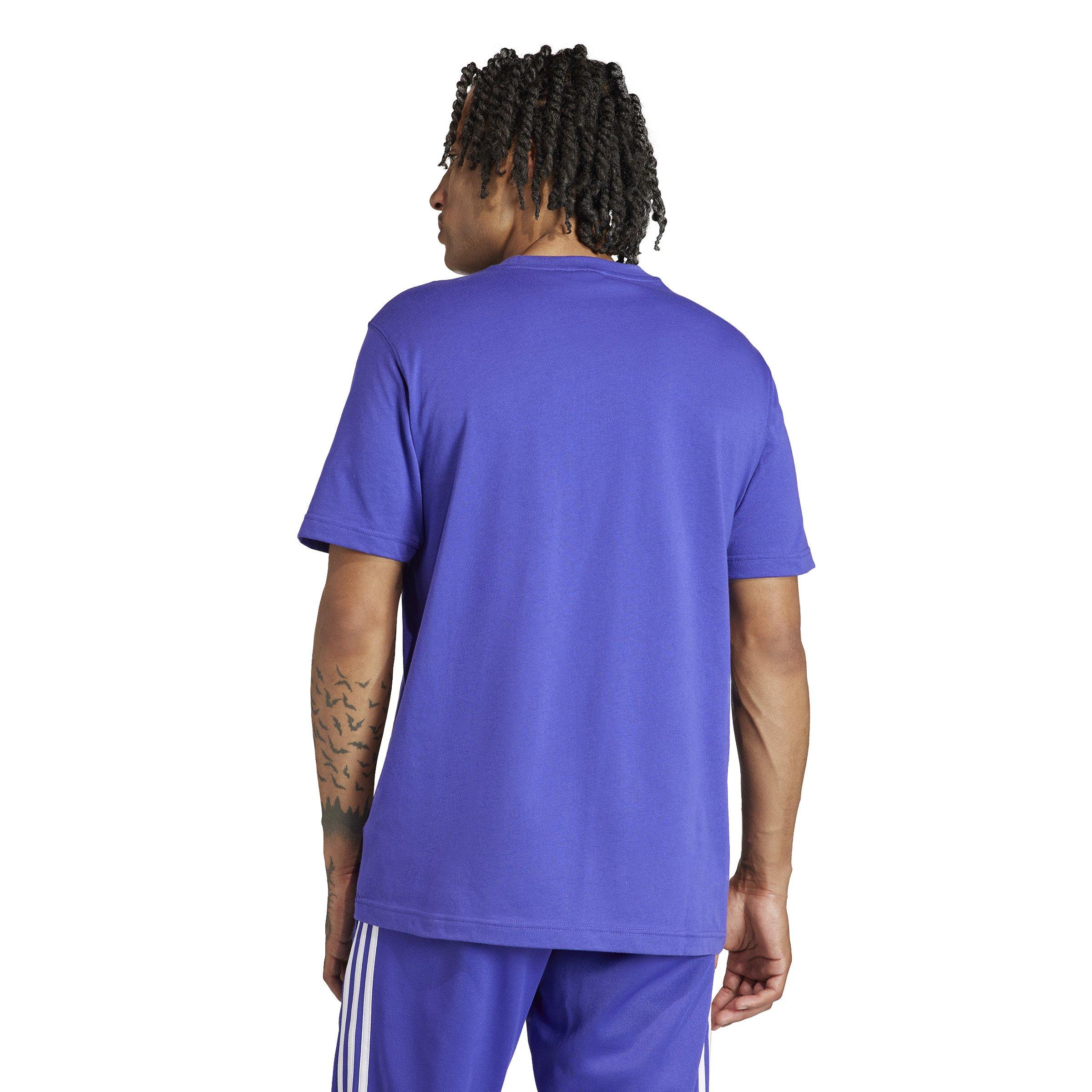 adidas Men's Trefoil Tee-Purple - PURPLE Thumbnail View 2