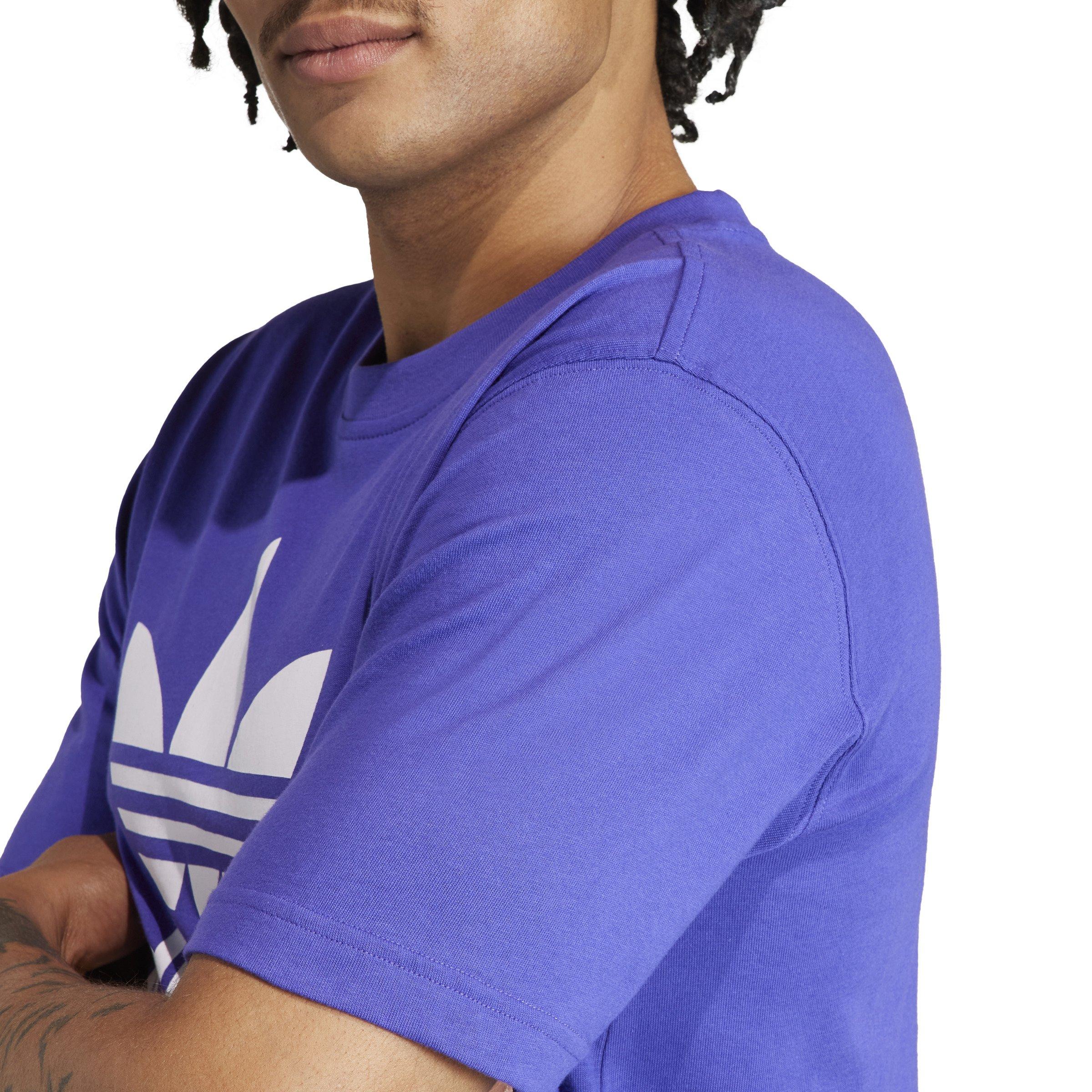 adidas Men's Trefoil Tee-Purple - PURPLE Thumbnail View 4