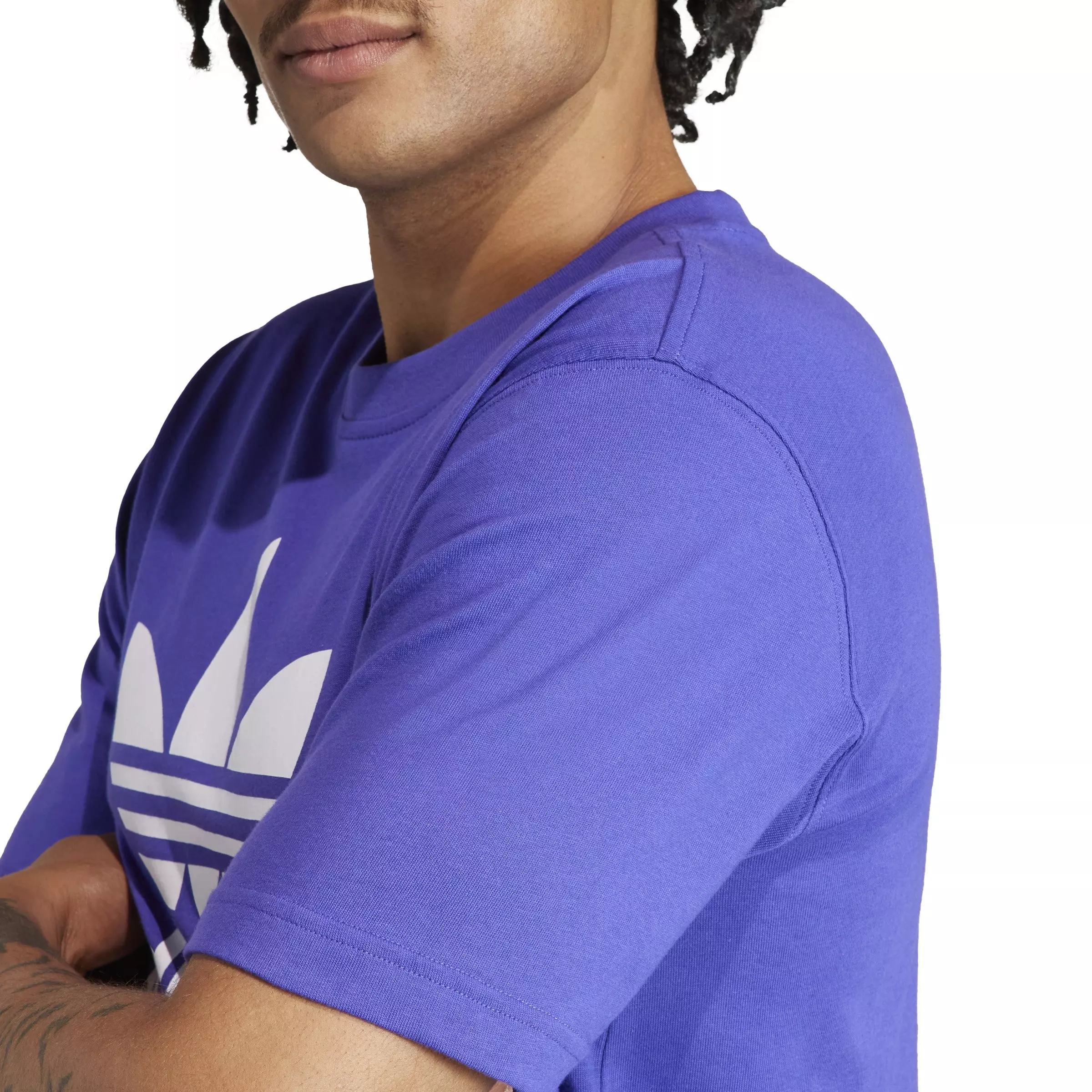 adidas Men's Trefoil Tee-Purple - PURPLE