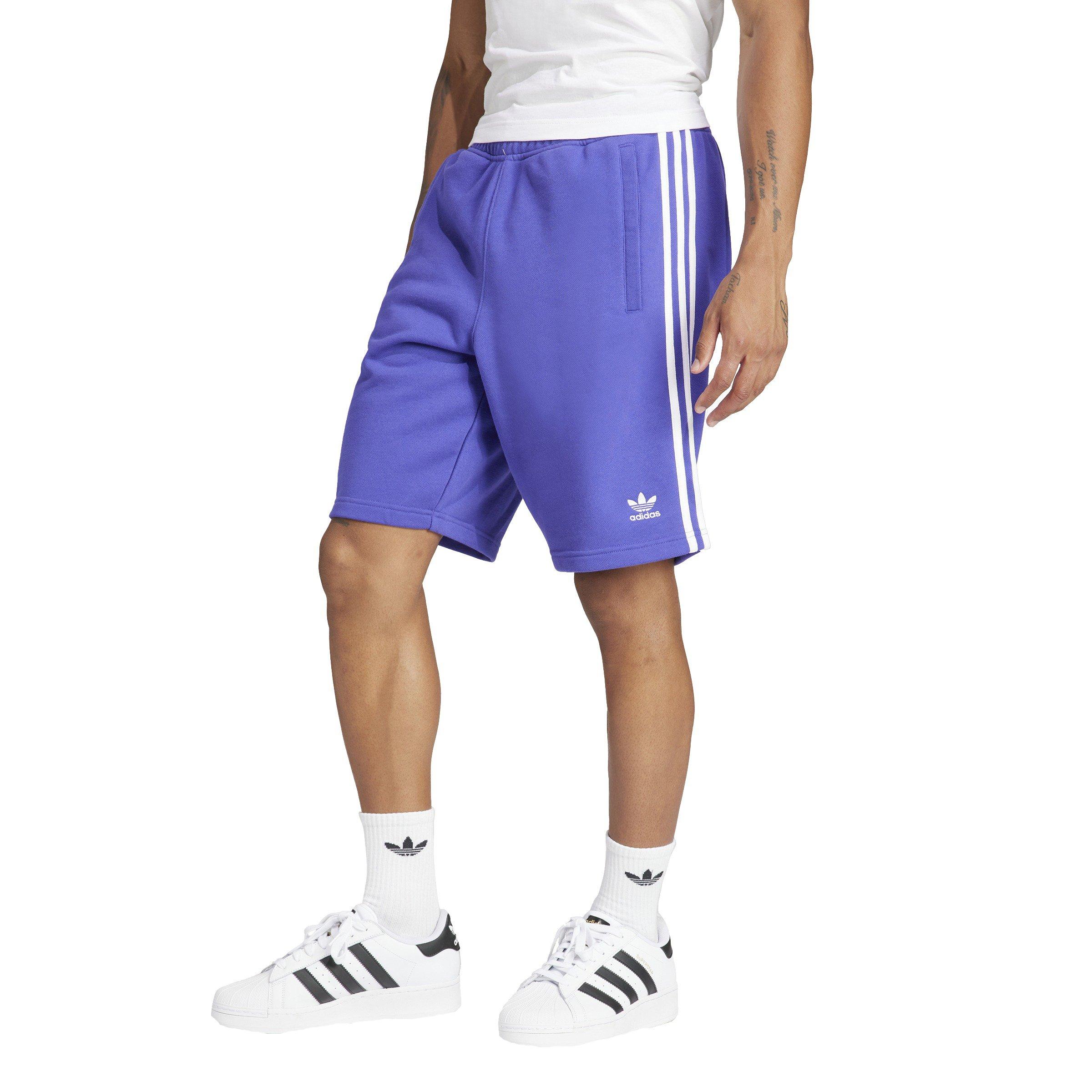 adidas Men's Adicolor 3-Stripes Shorts-Purple - PURPLE Thumbnail View 1