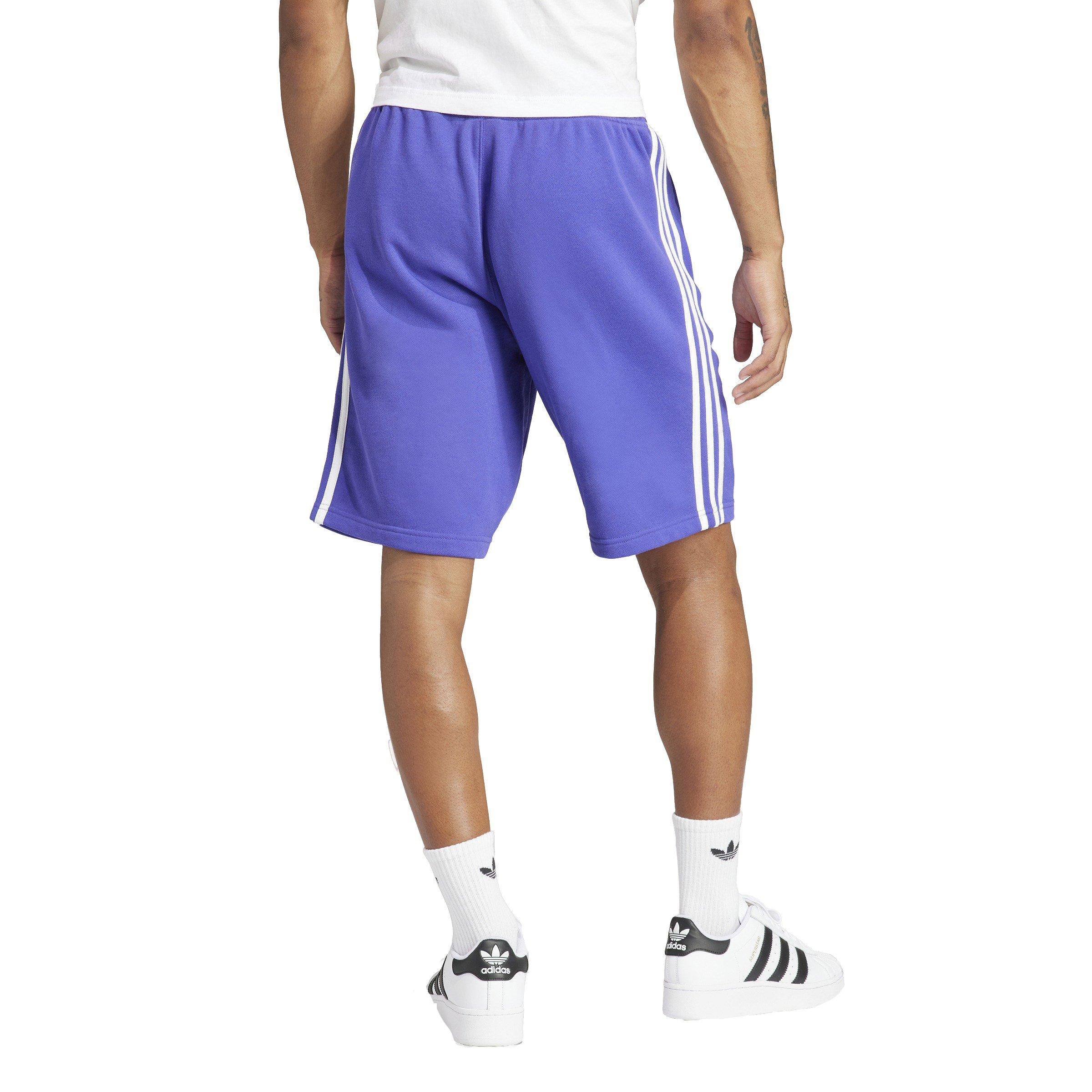 adidas Men's Adicolor 3-Stripes Shorts-Purple - PURPLE Thumbnail View 2