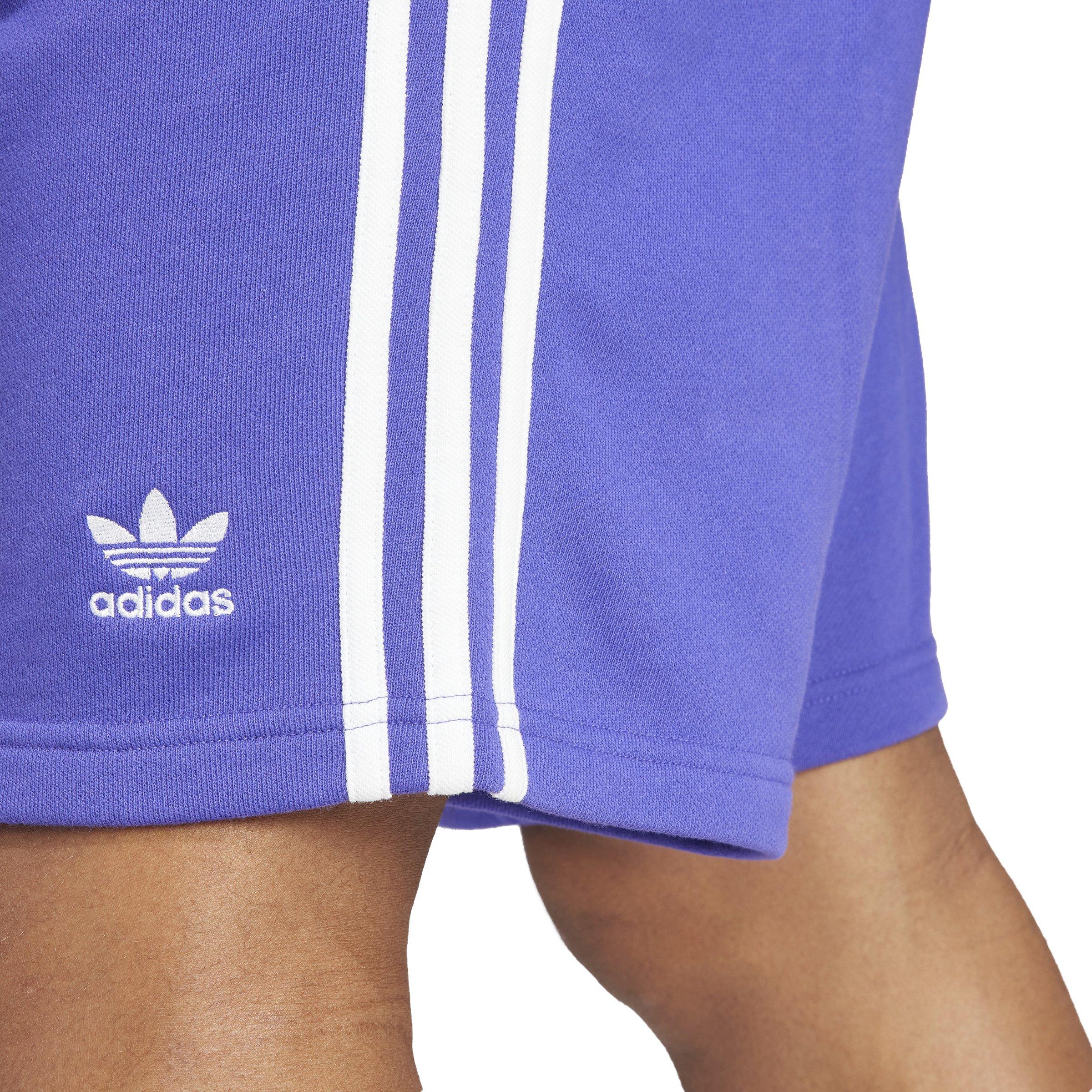 adidas Men's Adicolor 3-Stripes Shorts-Purple - PURPLE Thumbnail View 3