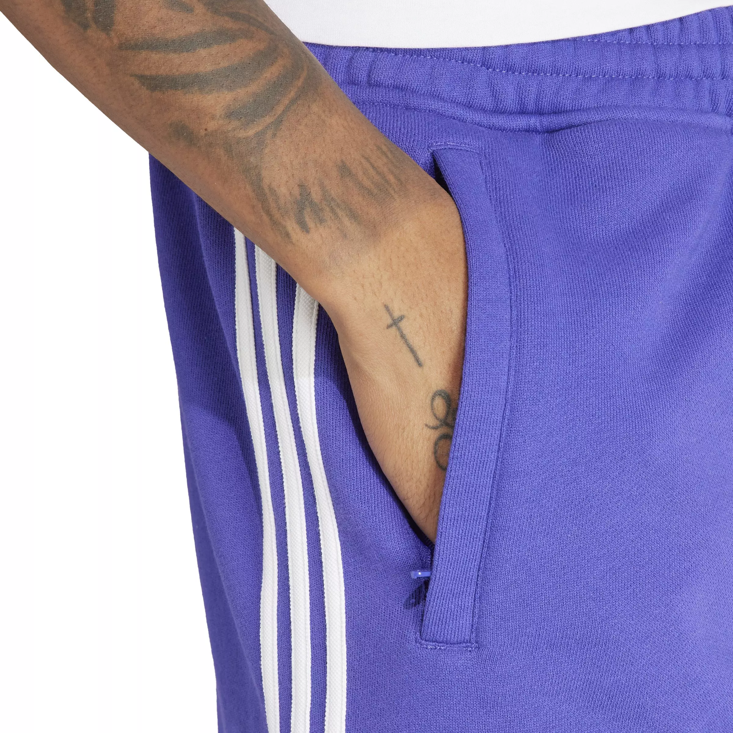 adidas Men's Adicolor 3-Stripes Shorts-Purple - PURPLE