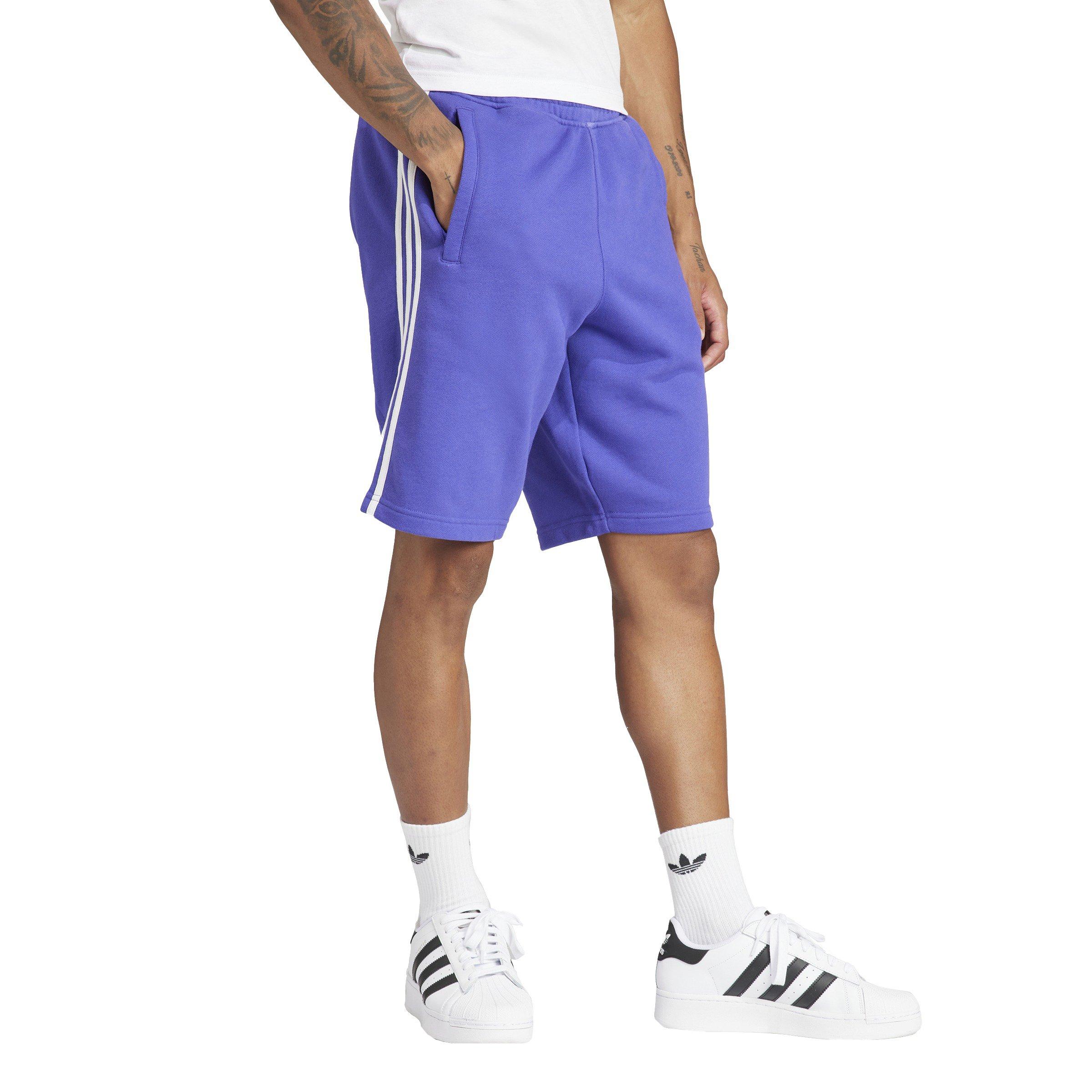 adidas Men's Adicolor 3-Stripes Shorts-Purple - PURPLE Thumbnail View 5