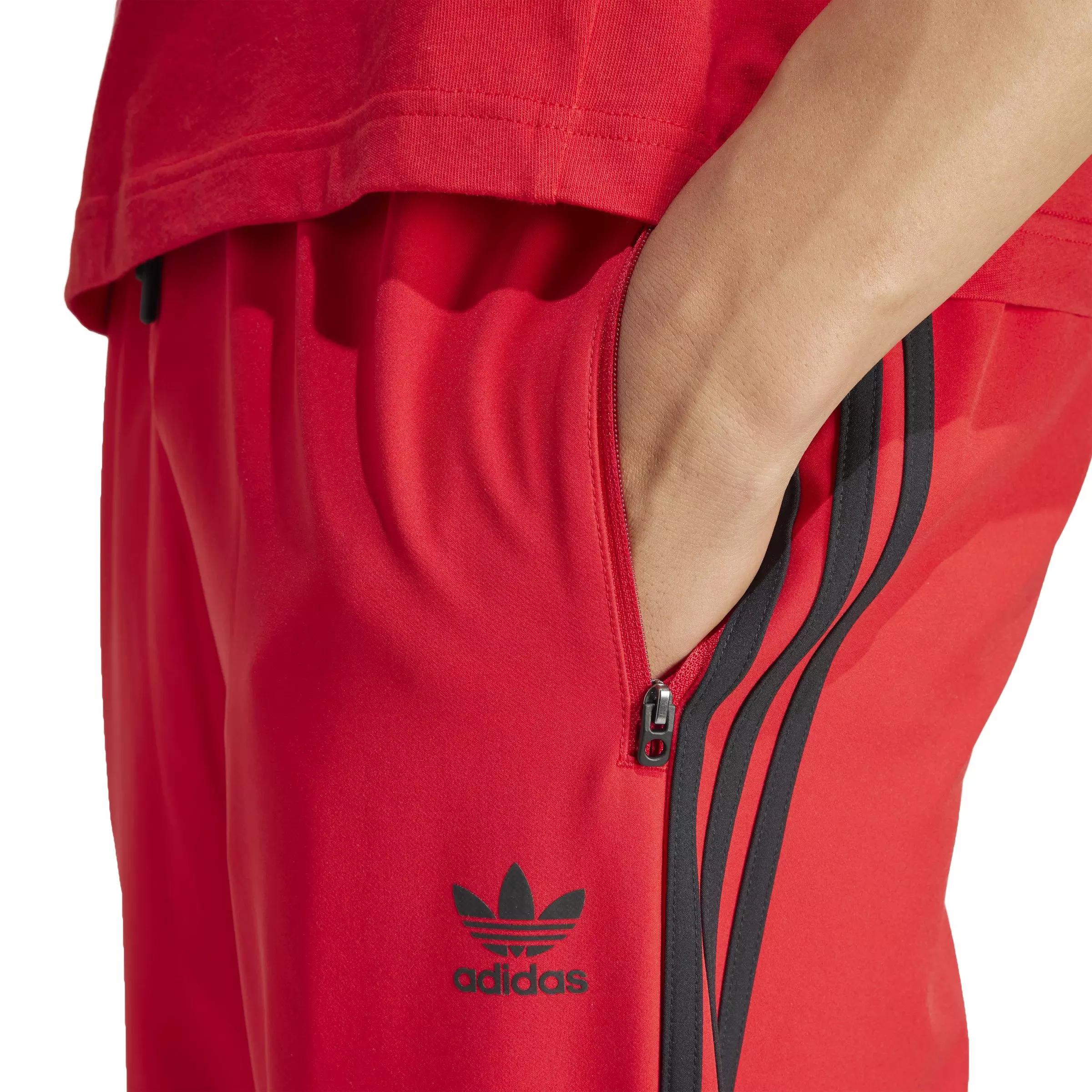 adidas Men's Adicolor Classics SST Track Pants-Red - RED