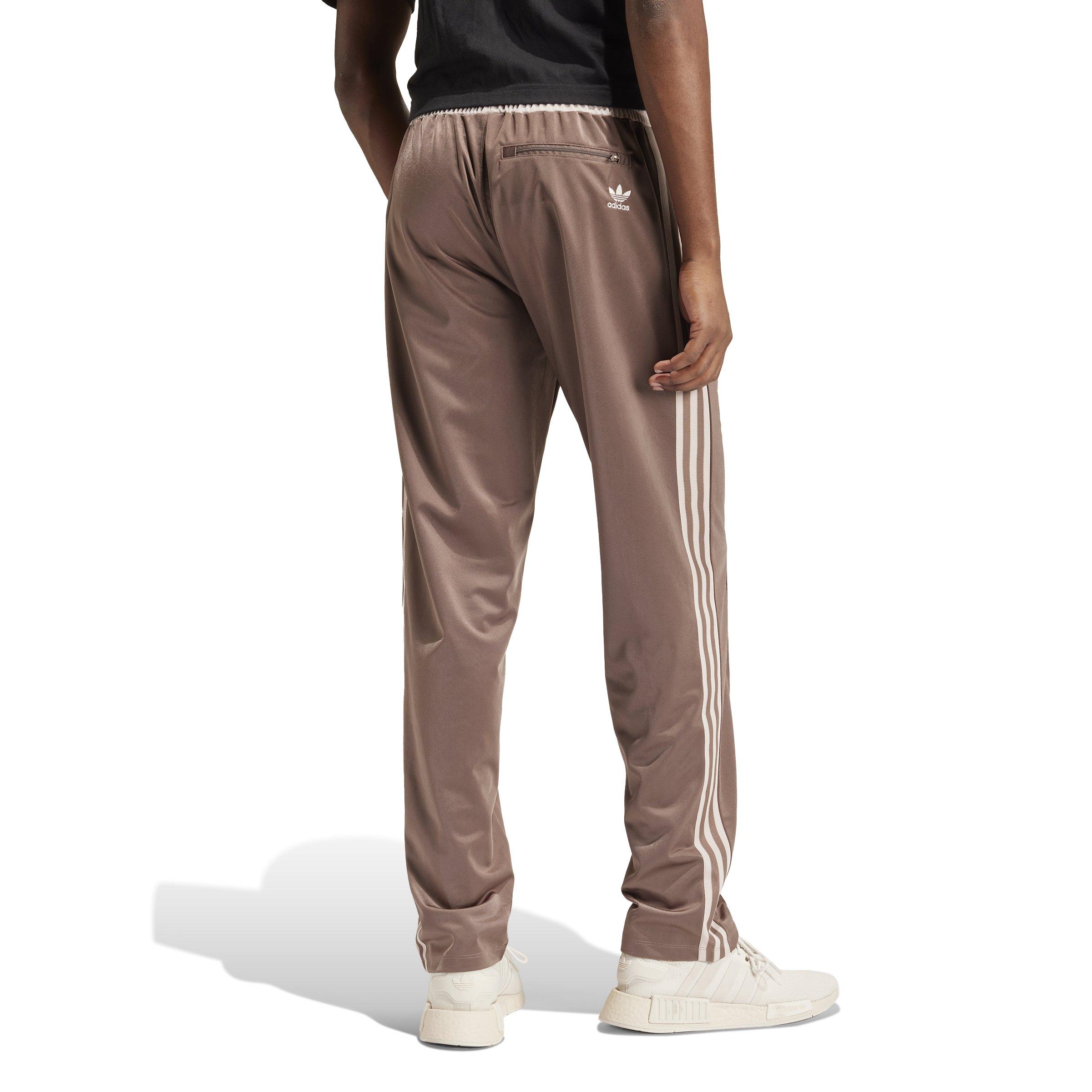 adidas Men's Relaxed Fit Pinstripe Track Pants - BROWN Thumbnail View 2