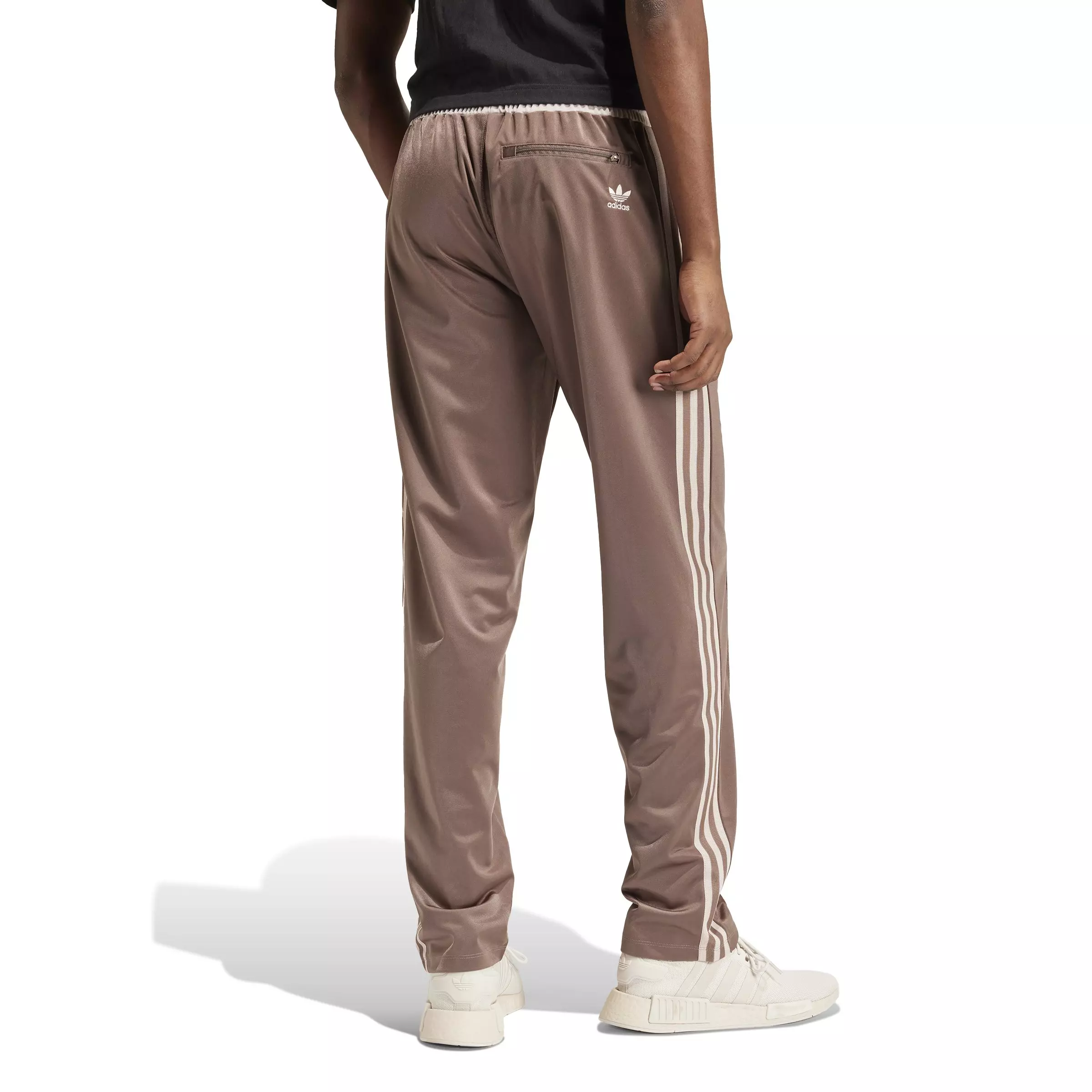adidas Men's Relaxed Fit Pinstripe Track Pants - BROWN