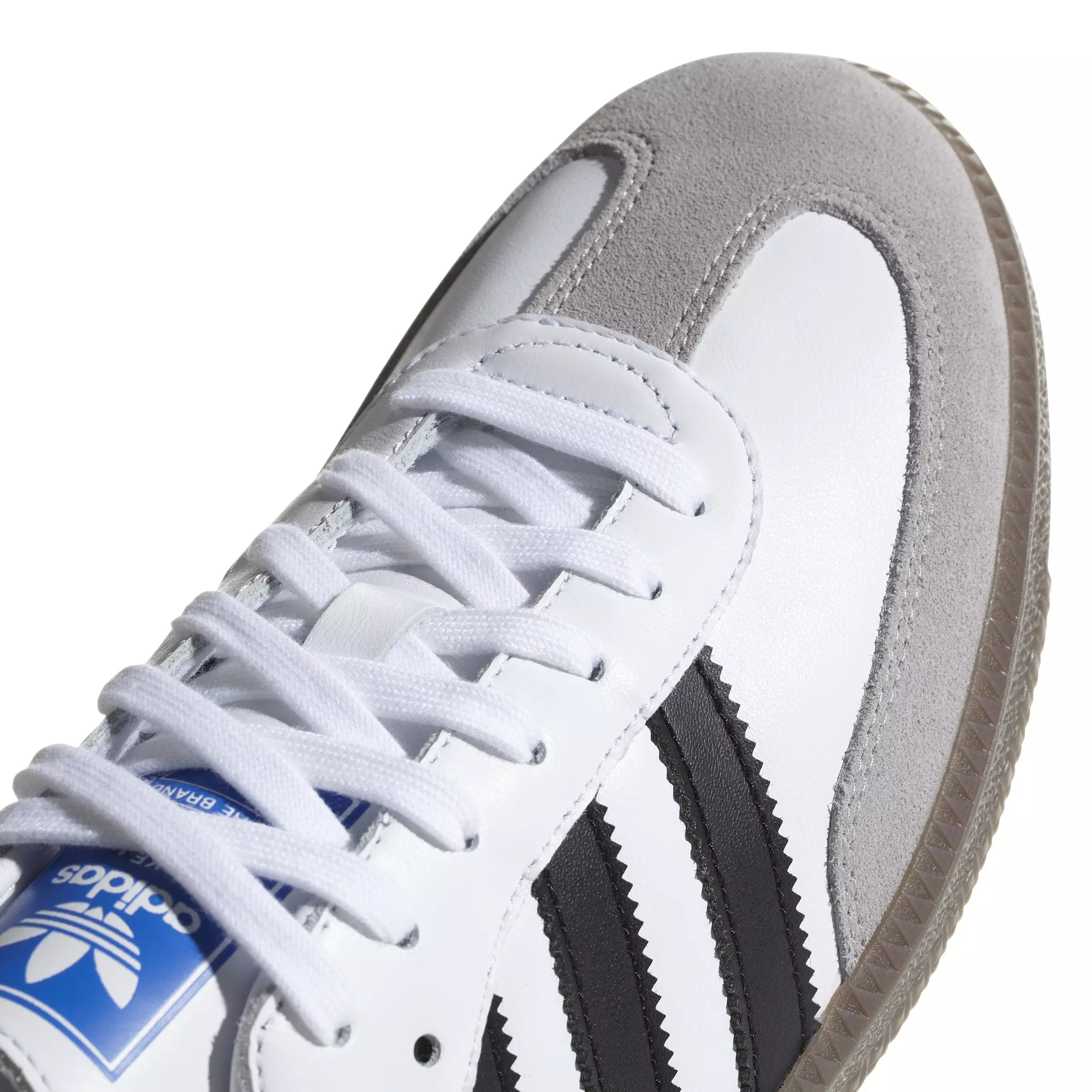 adidas Originals Samba OG "Cloud White/Core Black/Clear Granite" Men's Shoe - WHITE/BLACK