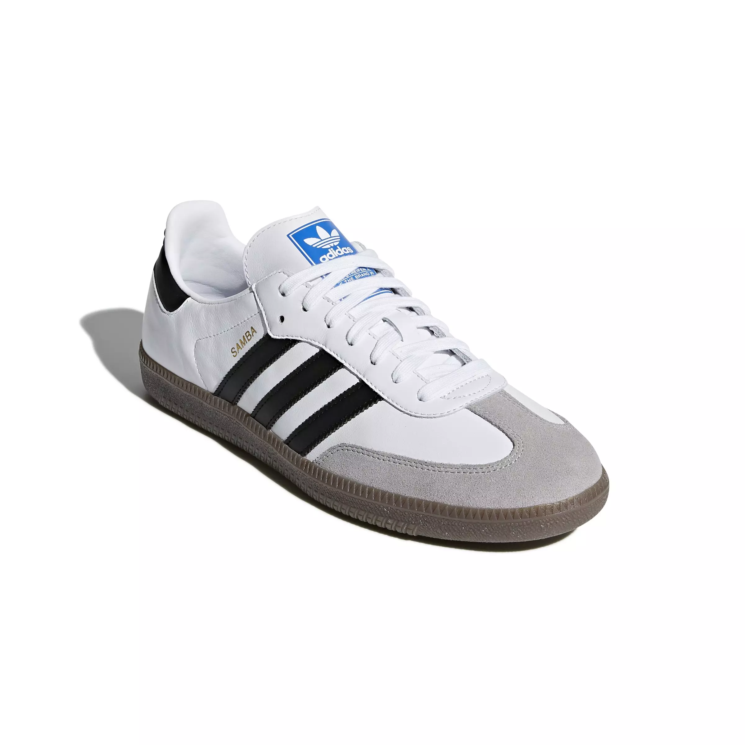 adidas Originals Samba OG "Cloud White/Core Black/Clear Granite" Men's Shoe - WHITE/BLACK