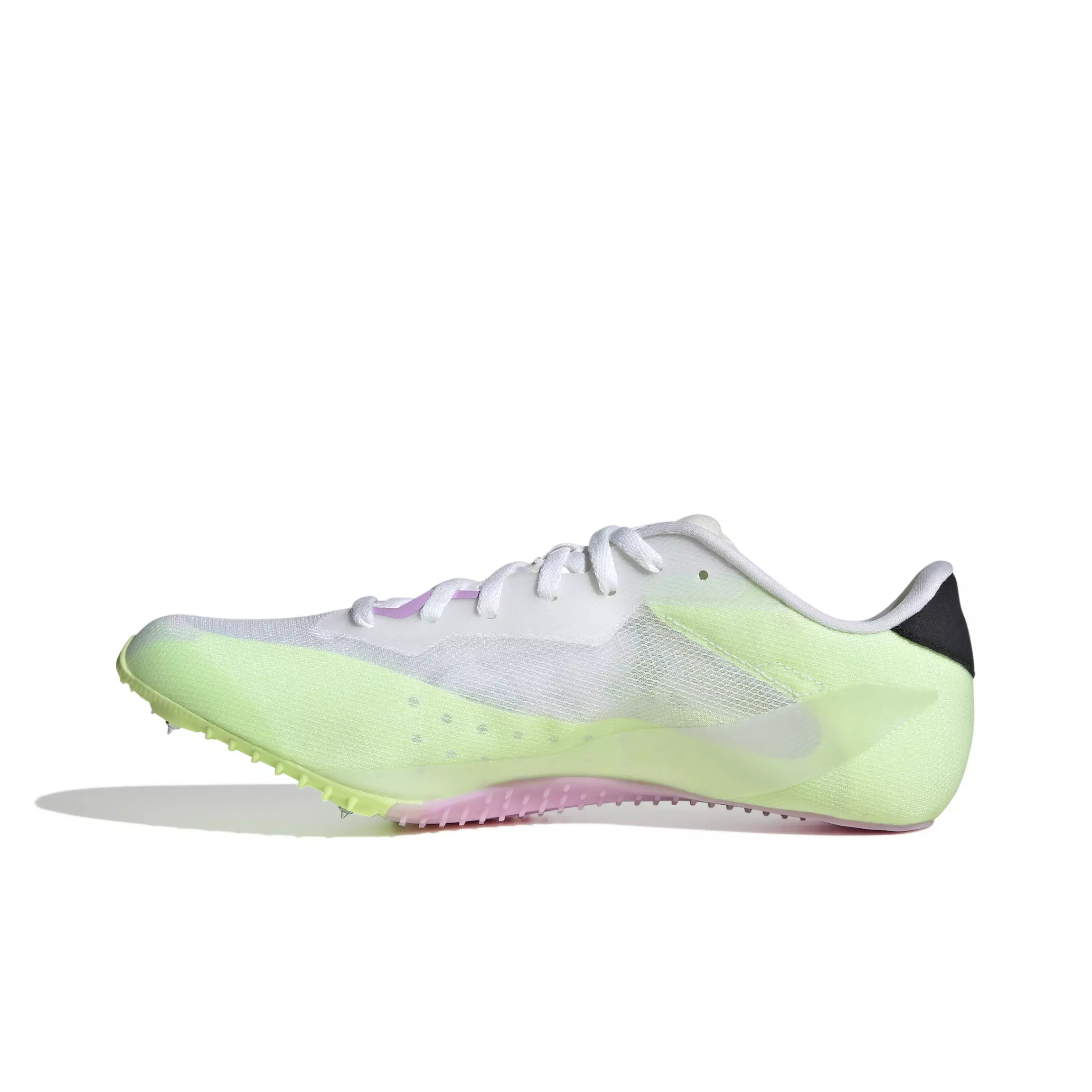 adidas Adizero Sprintstar "Ftwr White/Core Black/Green" Men's Track Spike - WHITE/BLACK