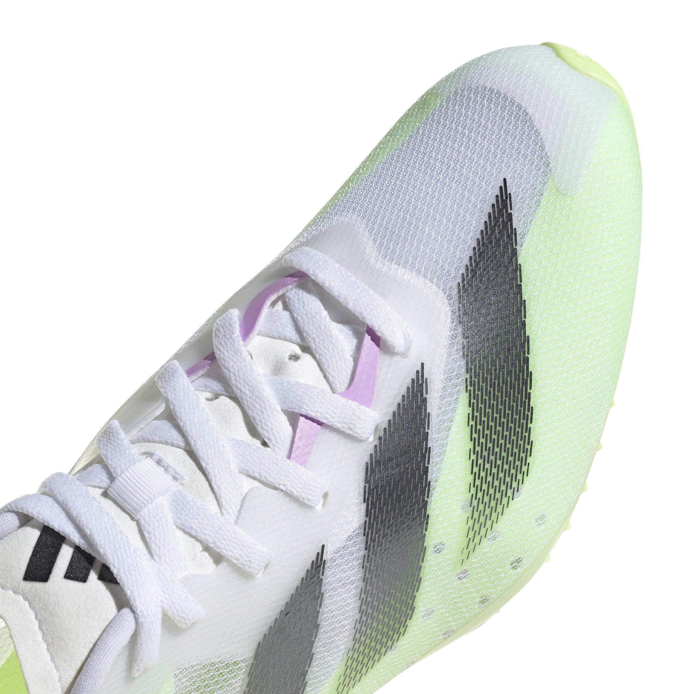 adidas Adizero Sprintstar "Ftwr White/Core Black/Green" Men's Track Spike - WHITE/BLACK Thumbnail View 3