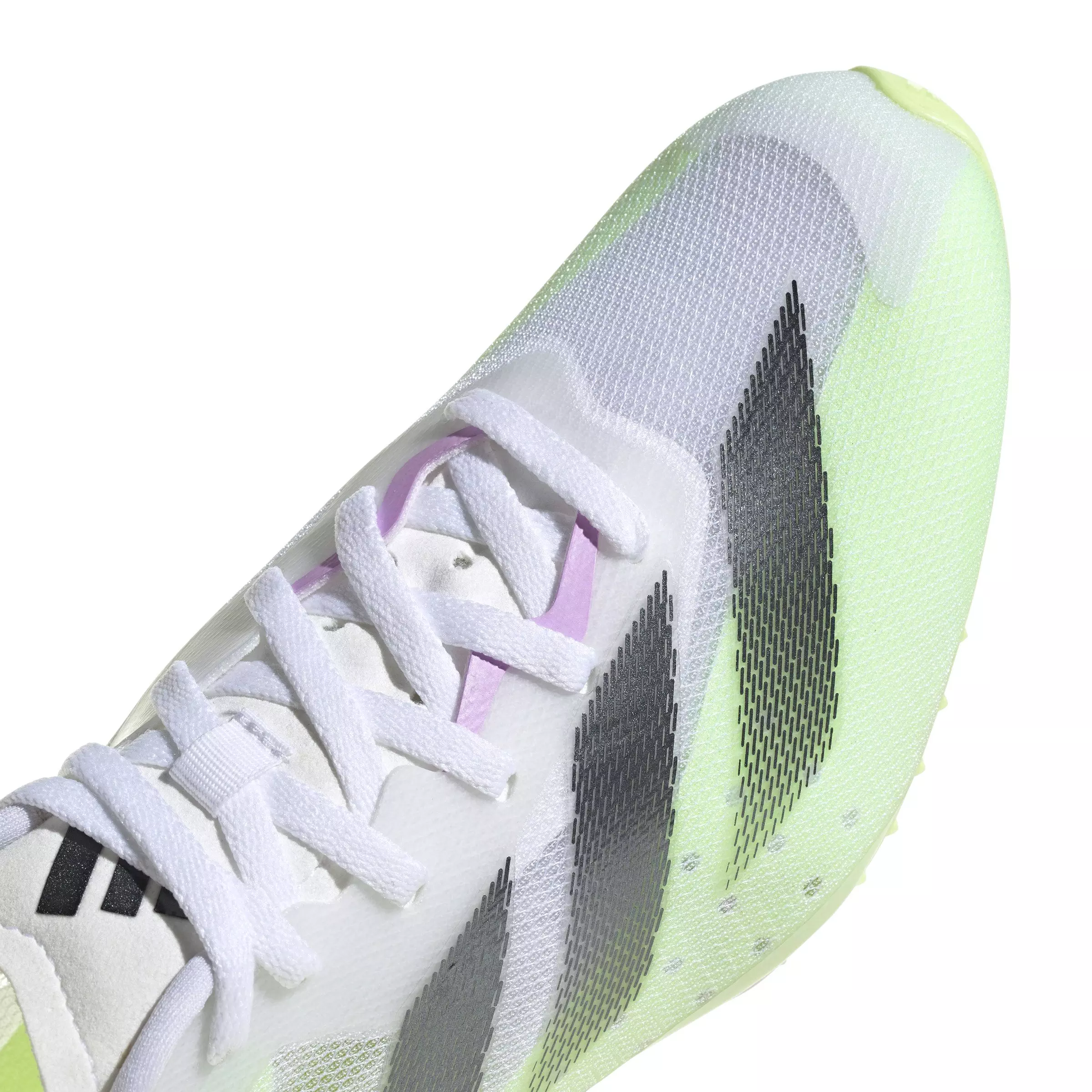 adidas Adizero Sprintstar "Ftwr White/Core Black/Green" Men's Track Spike - WHITE/BLACK
