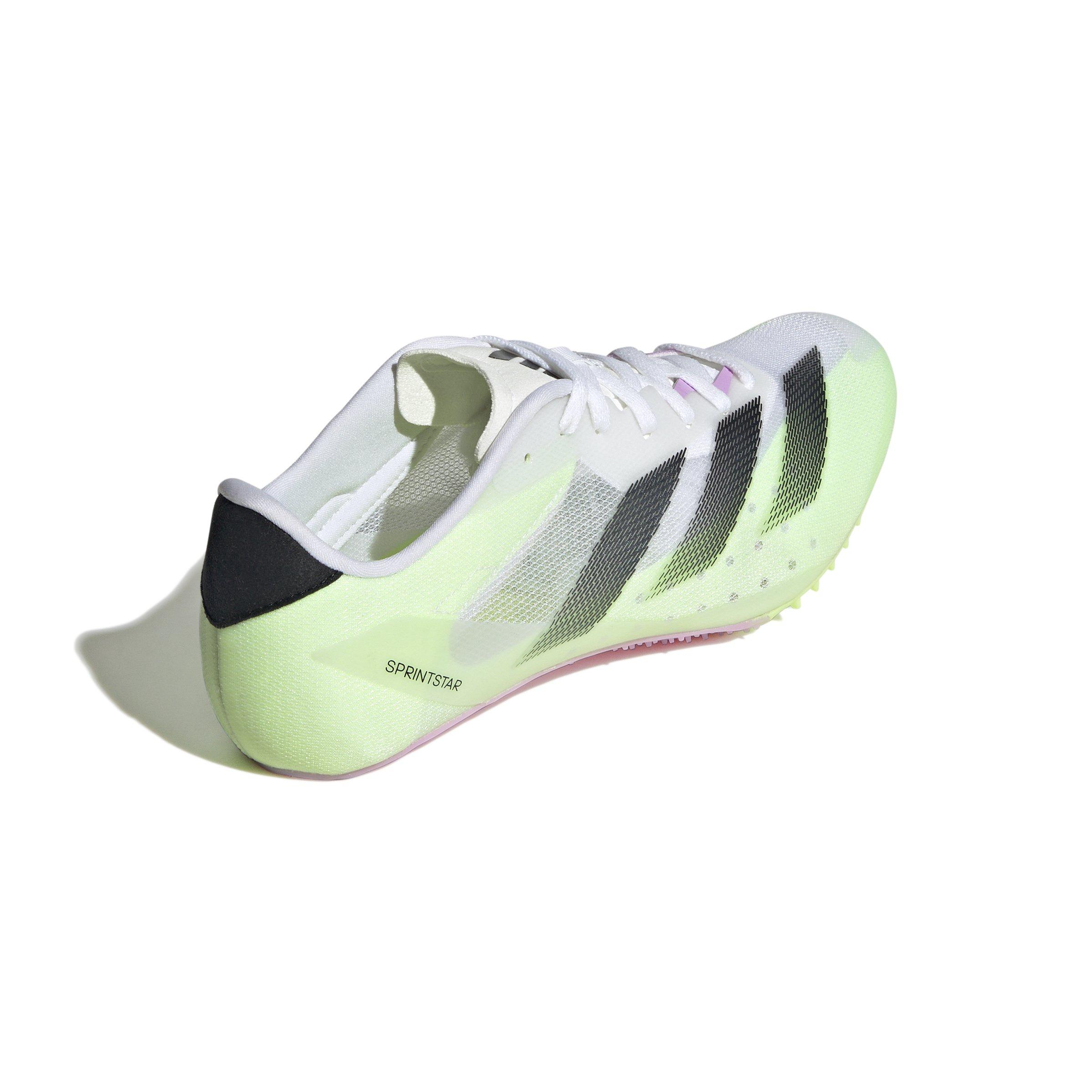 adidas Adizero Sprintstar "Ftwr White/Core Black/Green" Men's Track Spike - WHITE/BLACK Thumbnail View 5
