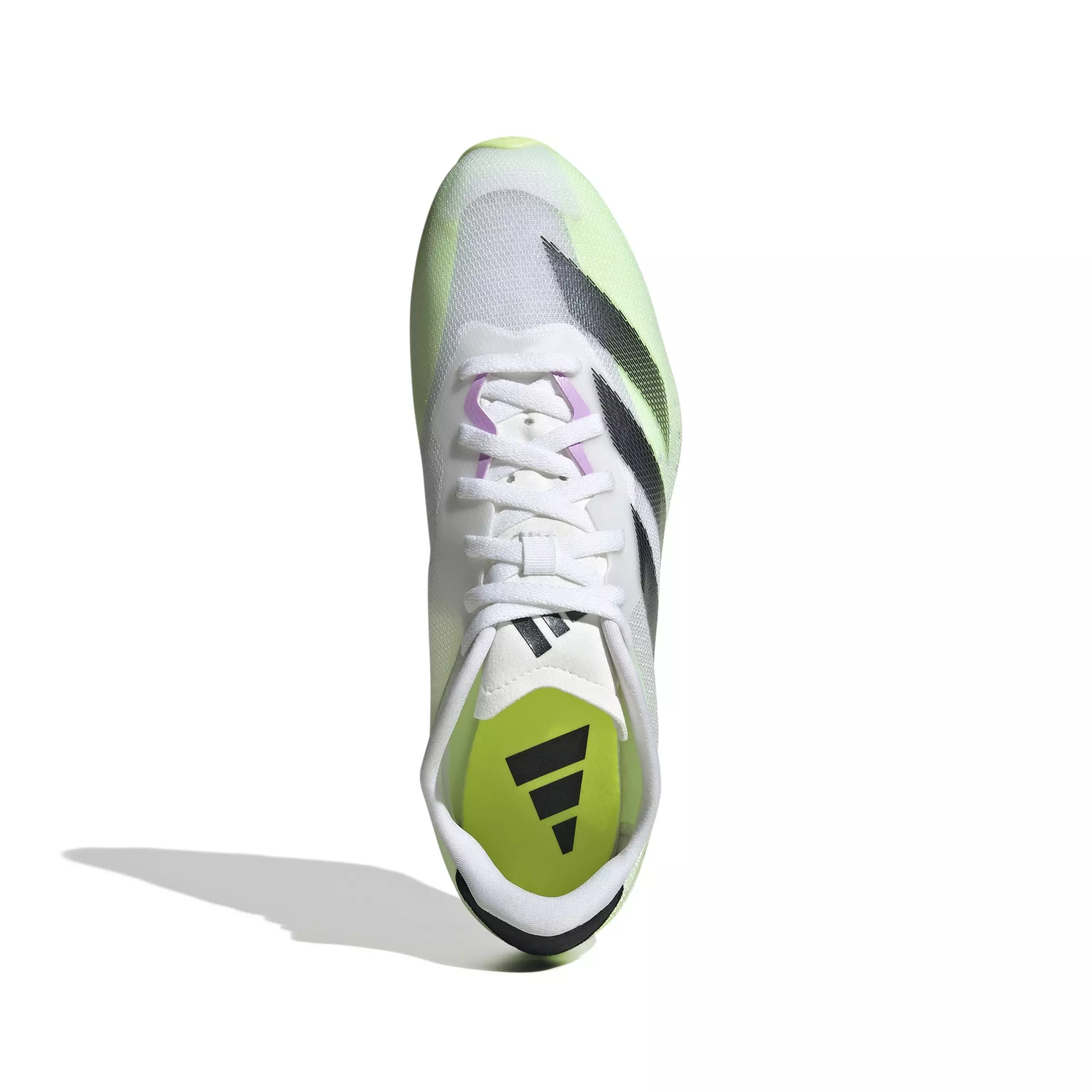 adidas Adizero Sprintstar "Ftwr White/Core Black/Green" Men's Track Spike - WHITE/BLACK