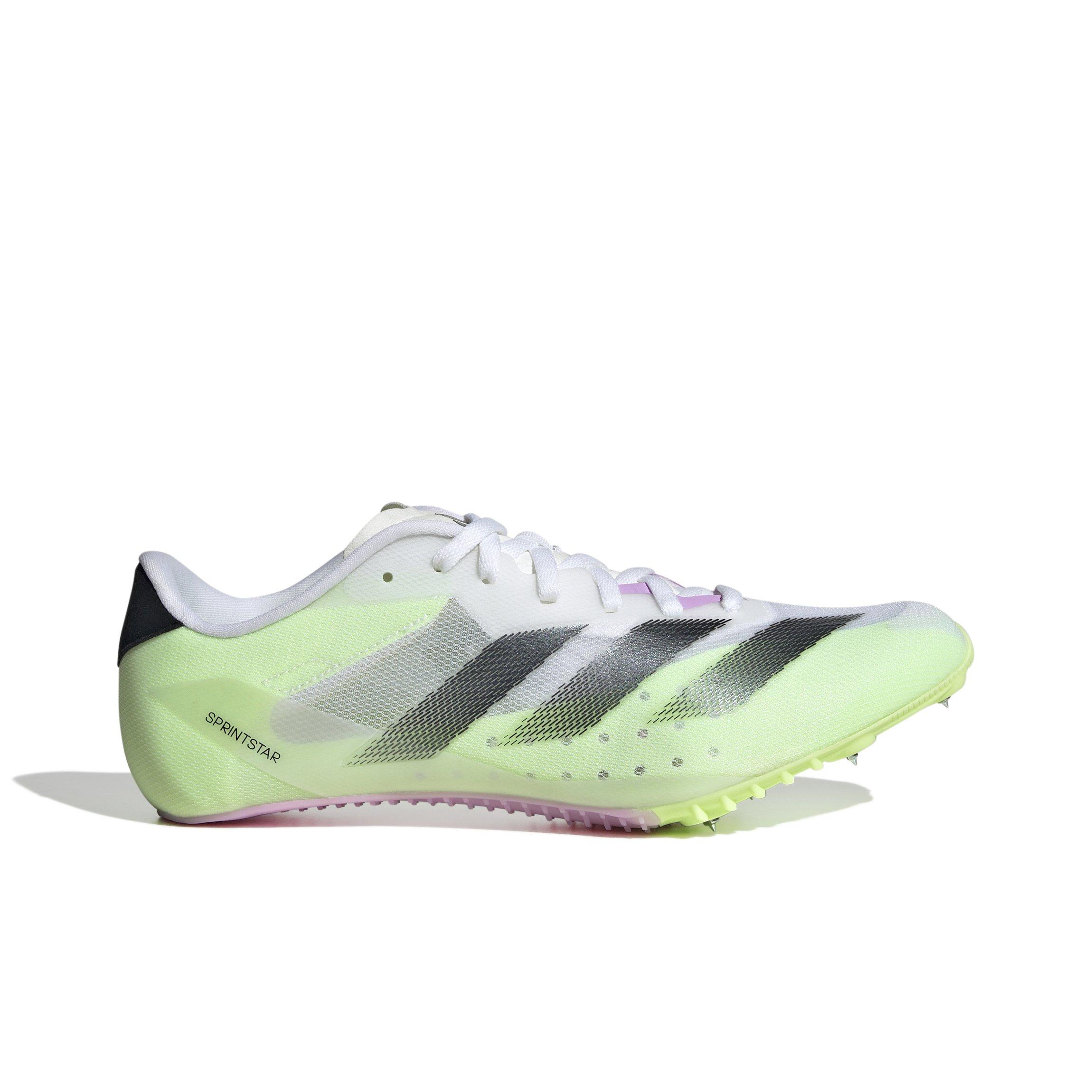 adidas Adizero Sprintstar "Ftwr White/Core Black/Green" Men's Track Spike - WHITE/BLACK Thumbnail View 1
