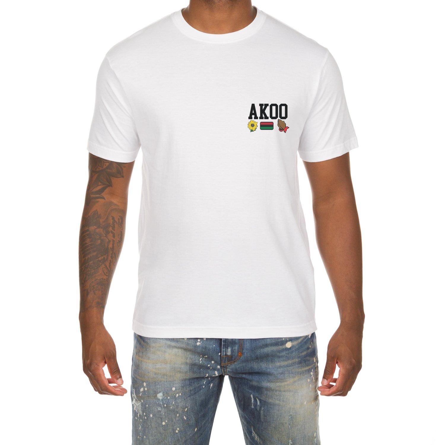 AKOO Men's Heater Tee - White - WHITE