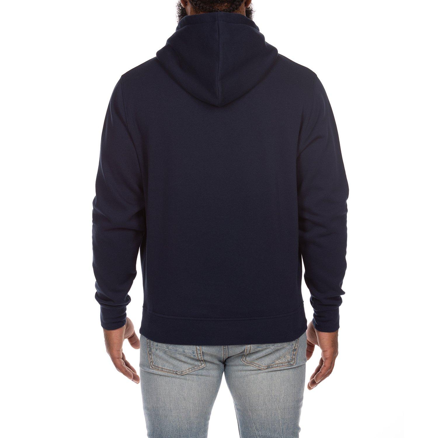 AKOO Men's Denim Slick Hoodie - Blue - BLUE Thumbnail View 2