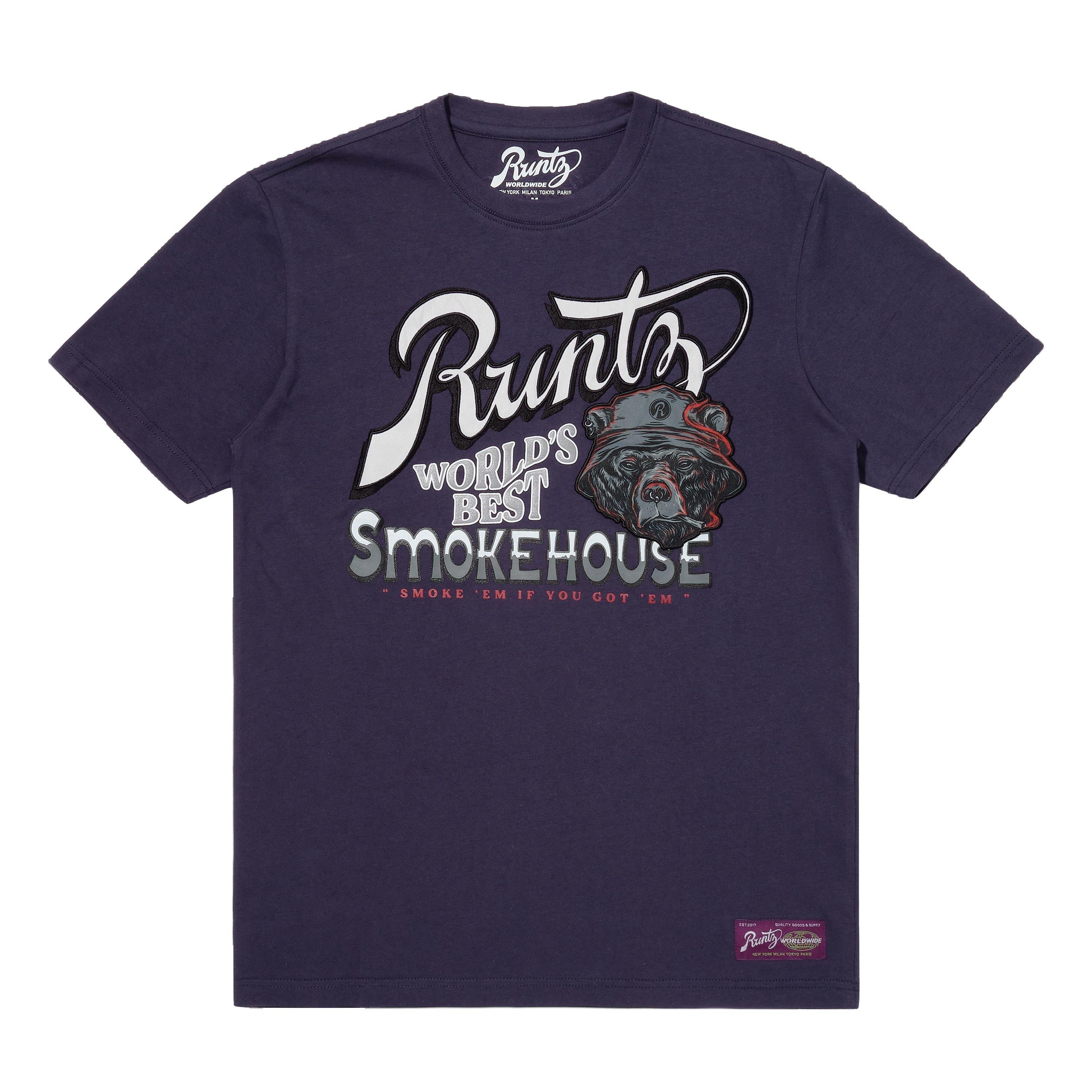 Runtz Men's Smokehouse AJ5 Tee - Navy - NAVY