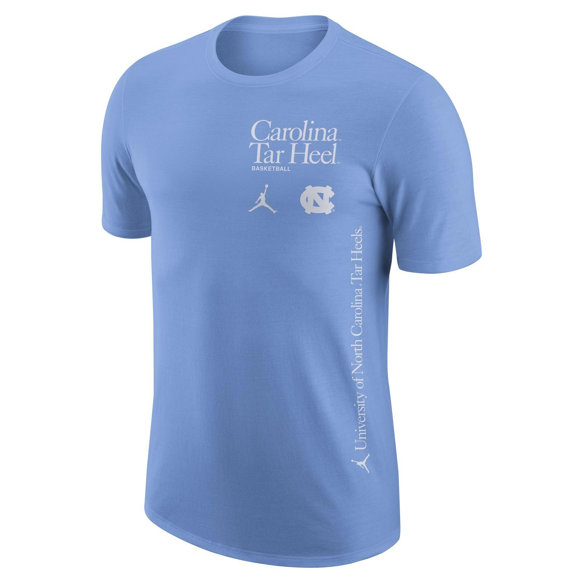 Jordan Men's North Carolina Tar Heels Basketball Culture Tee - BLUE Thumbnail View 1