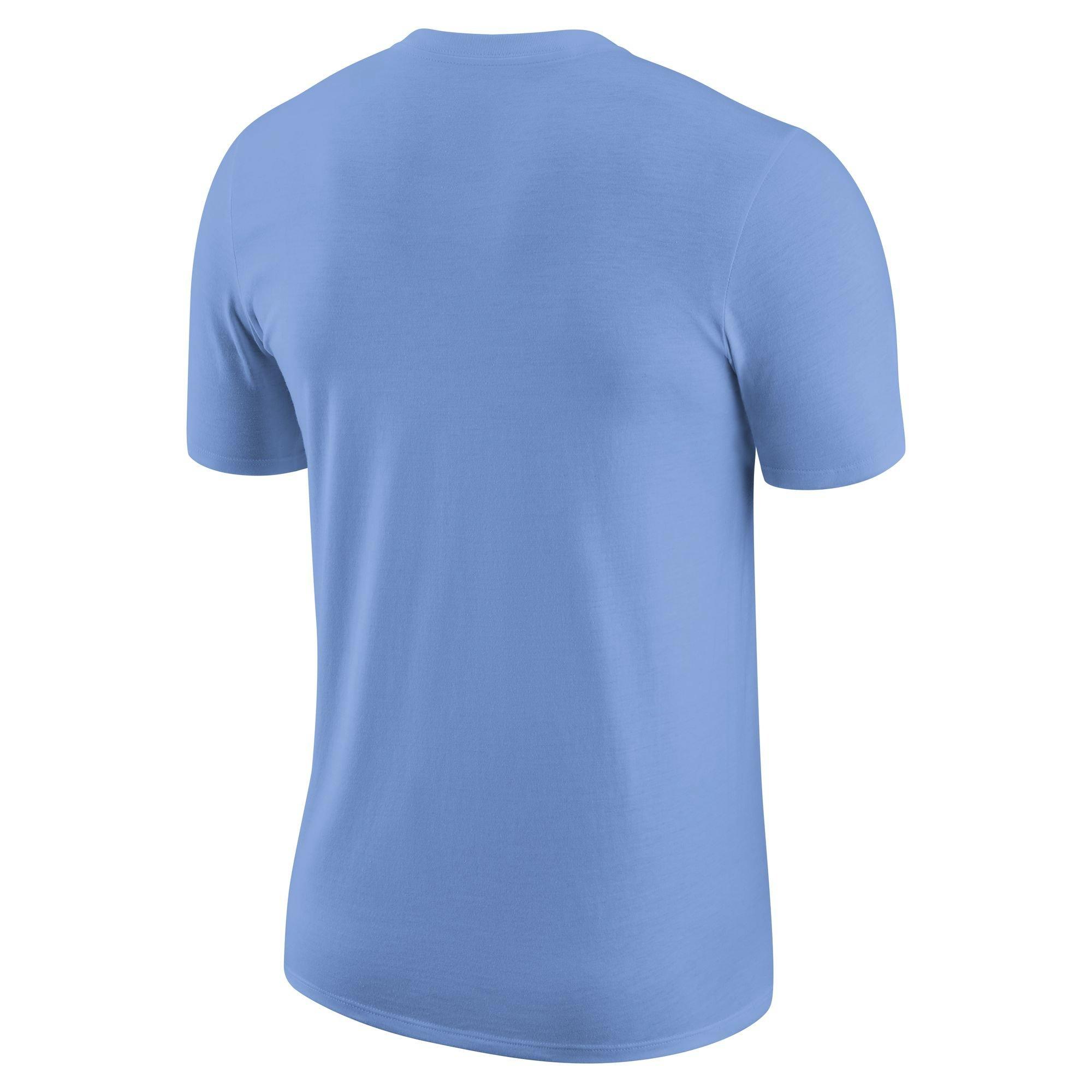 Jordan Men's North Carolina Tar Heels Basketball Culture Tee - BLUE Thumbnail View 2