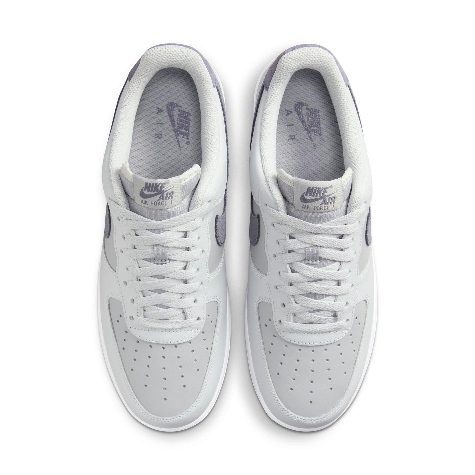 Nike Air Force 1 '07 LV8 "Pure Platinum/Light Carbon/Wolf Grey" Men's Shoe - SILVER Thumbnail View 7