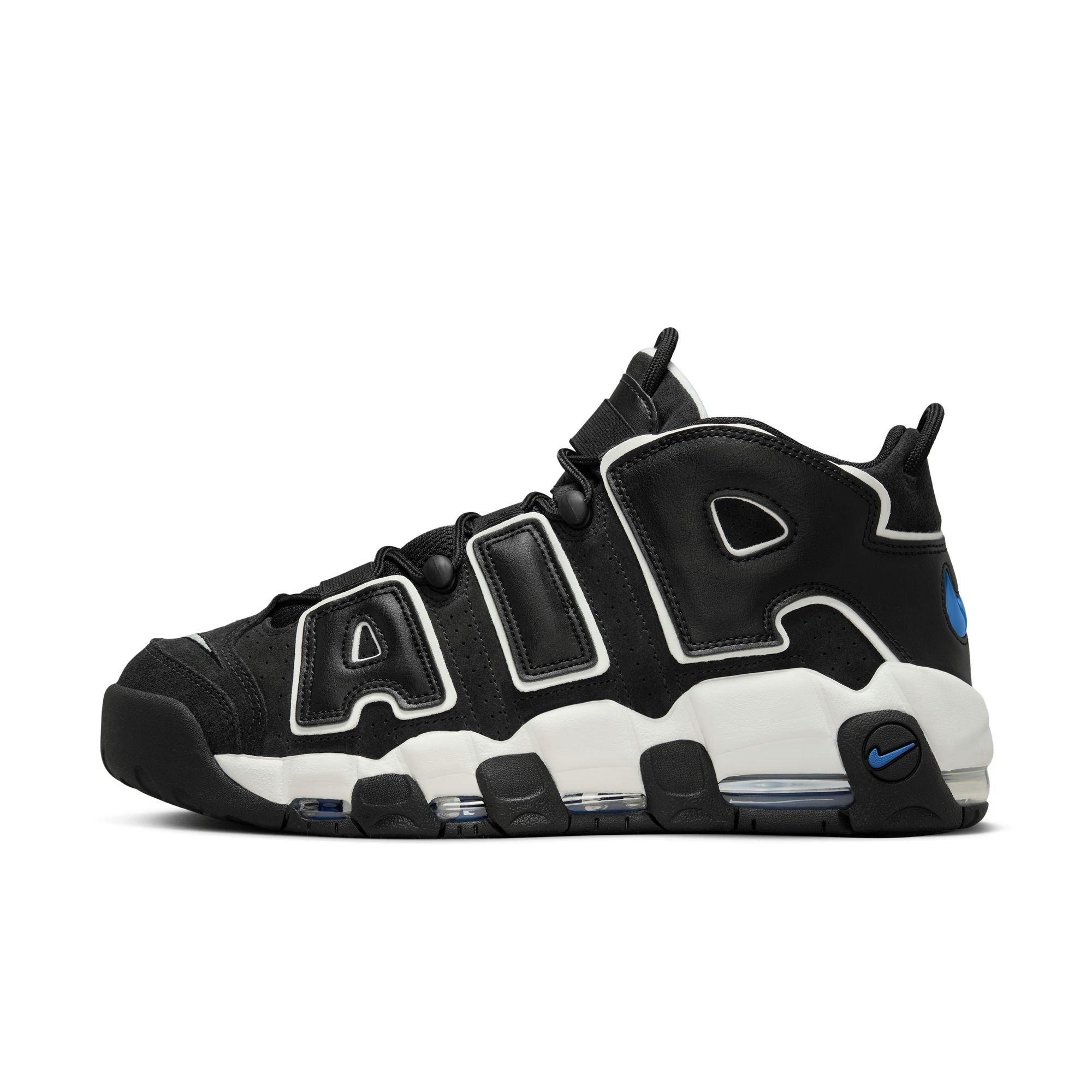 Nike Air More Uptempo '96 Scottie Pippen "Black/Star Blue/Summit White/Sail" Men's Shoe - BLACK/BLUE Thumbnail View 3