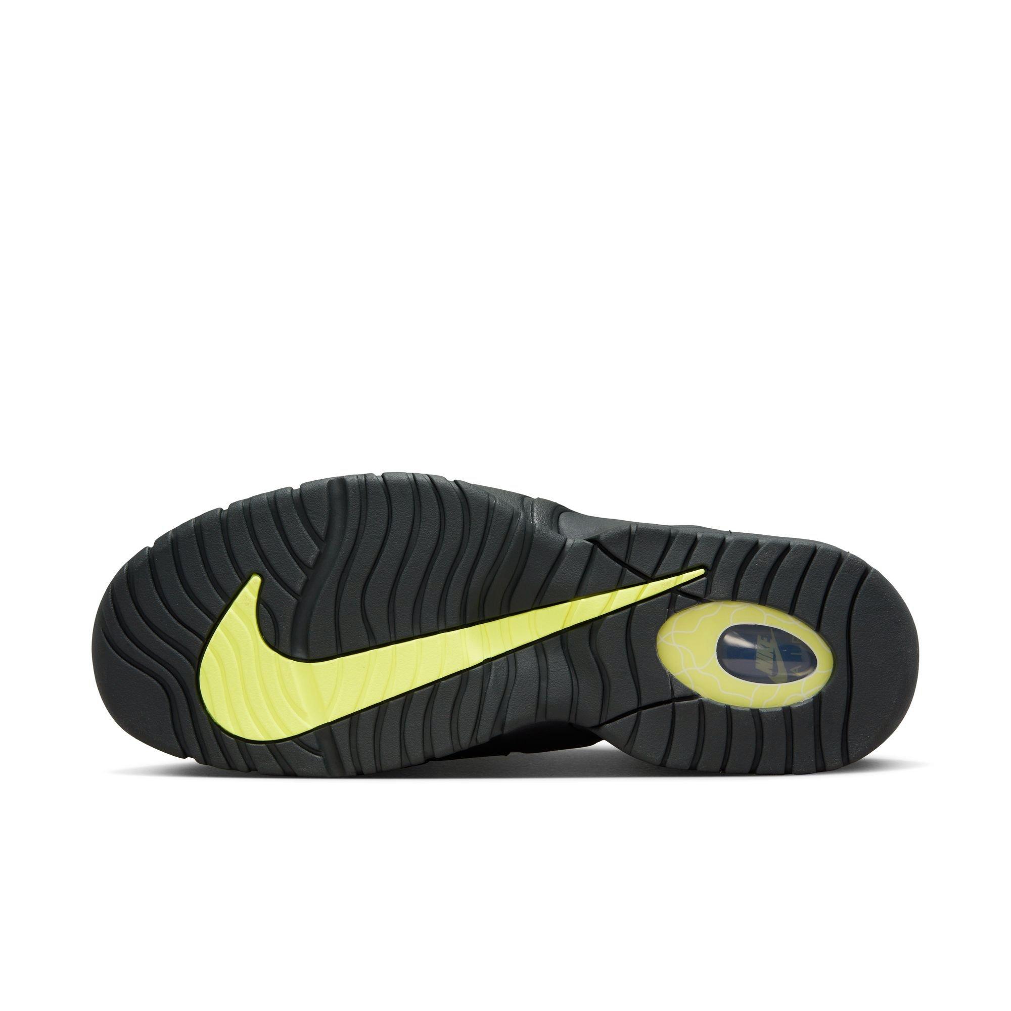 Nike Air Max Penny "White/Lt Lemon Twist/Field Purple" Men's Basketball Shoe - WHITE/YELLOW Thumbnail View 10