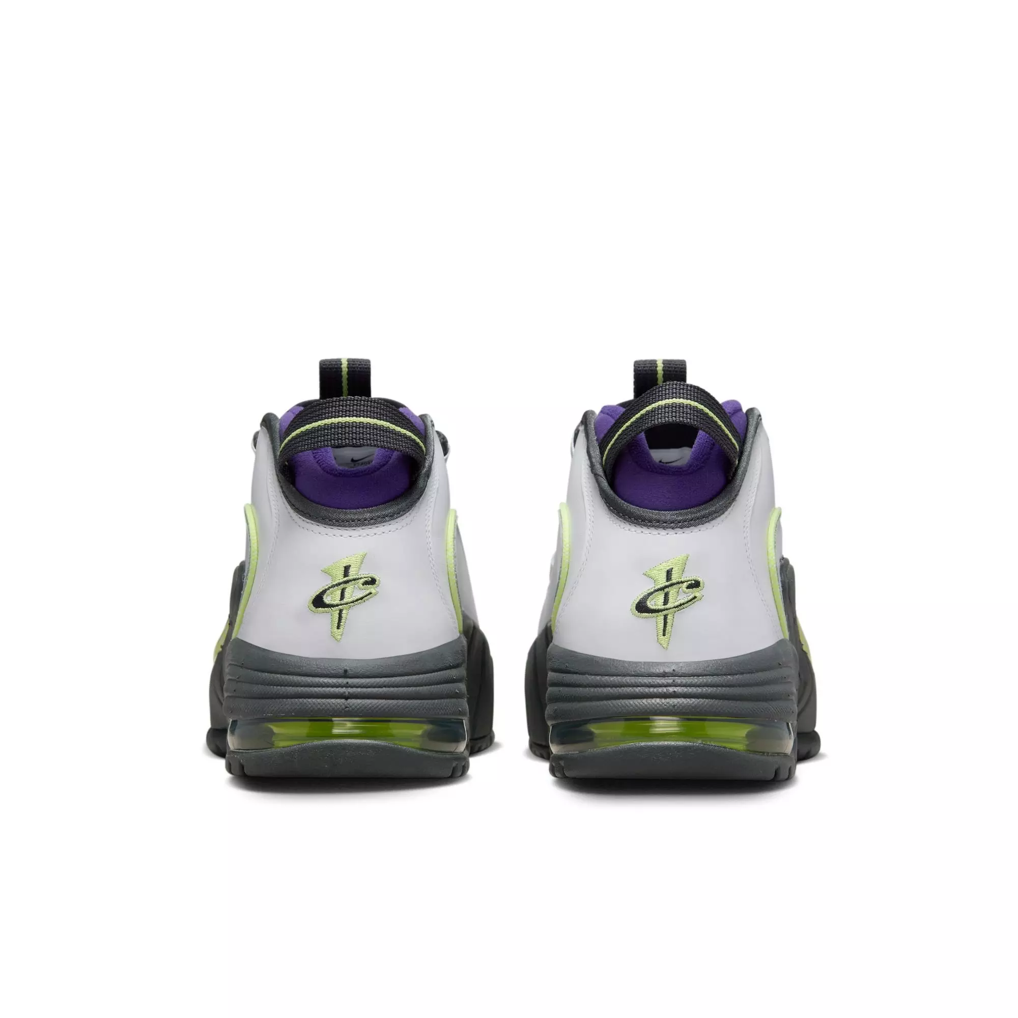 Nike Air Max Penny "White/Lt Lemon Twist/Field Purple" Men's Basketball Shoe - WHITE/YELLOW