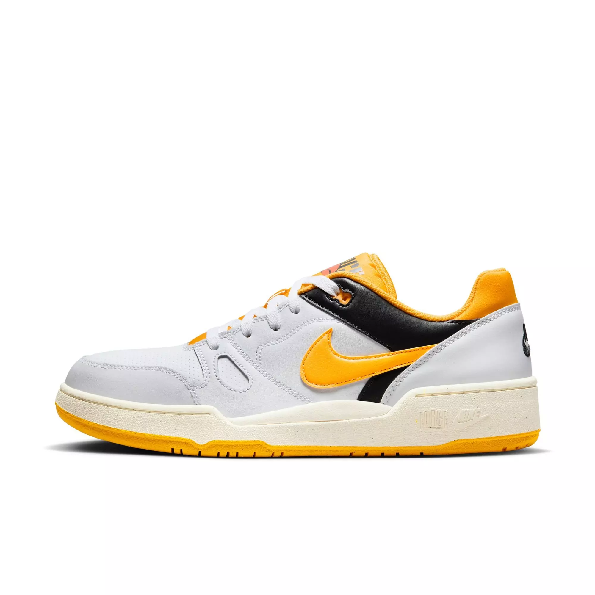 Nike Full Force Low "White/University Gold/Black/Sail" Men's Shoe - WHITE/YELLOW