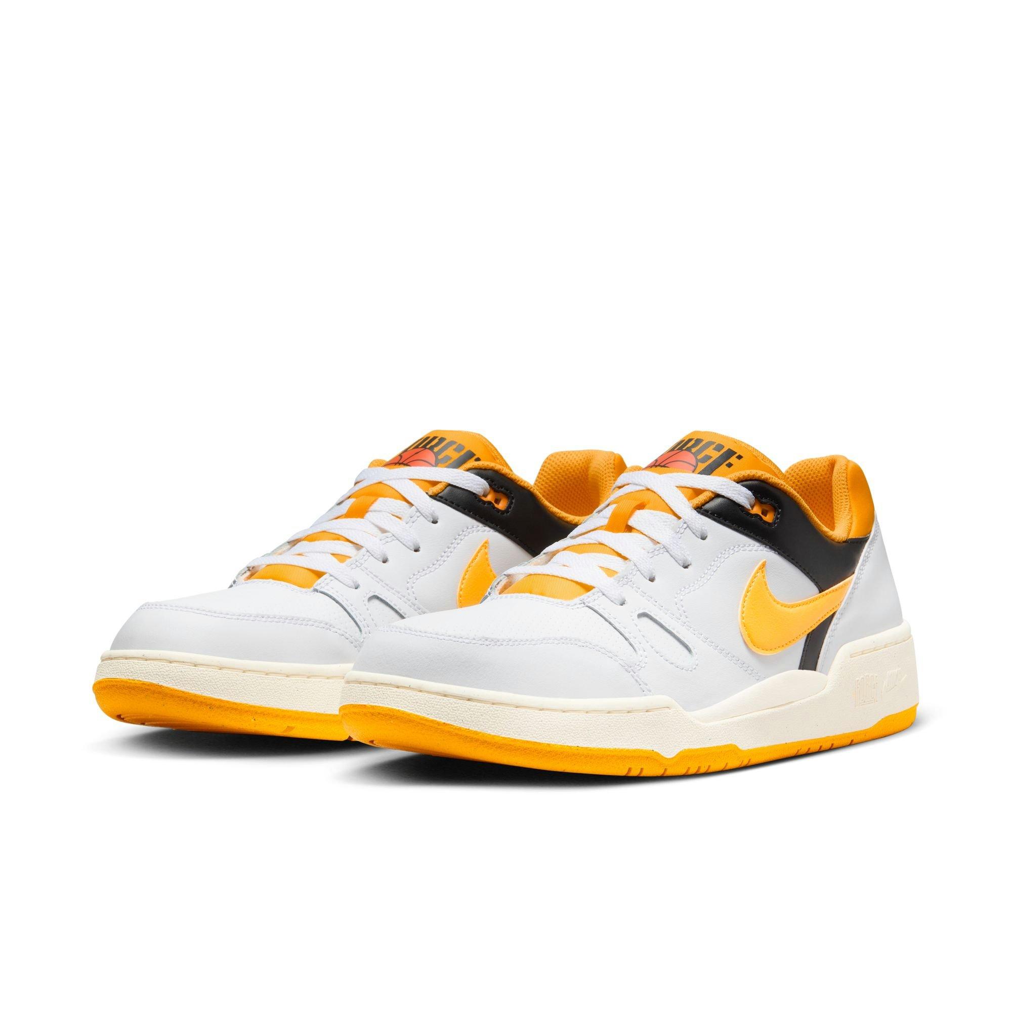 Nike Full Force Low "White/University Gold/Black/Sail" Men's Shoe - WHITE/YELLOW Thumbnail View 5