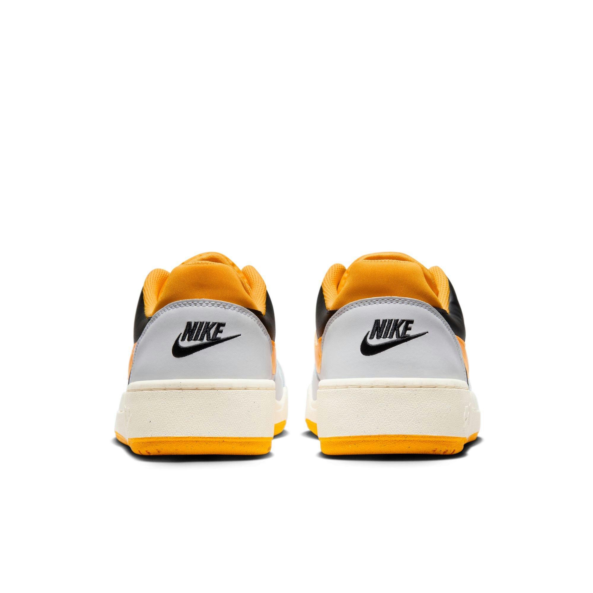 Nike Full Force Low "White/University Gold/Black/Sail" Men's Shoe - WHITE/YELLOW Thumbnail View 6