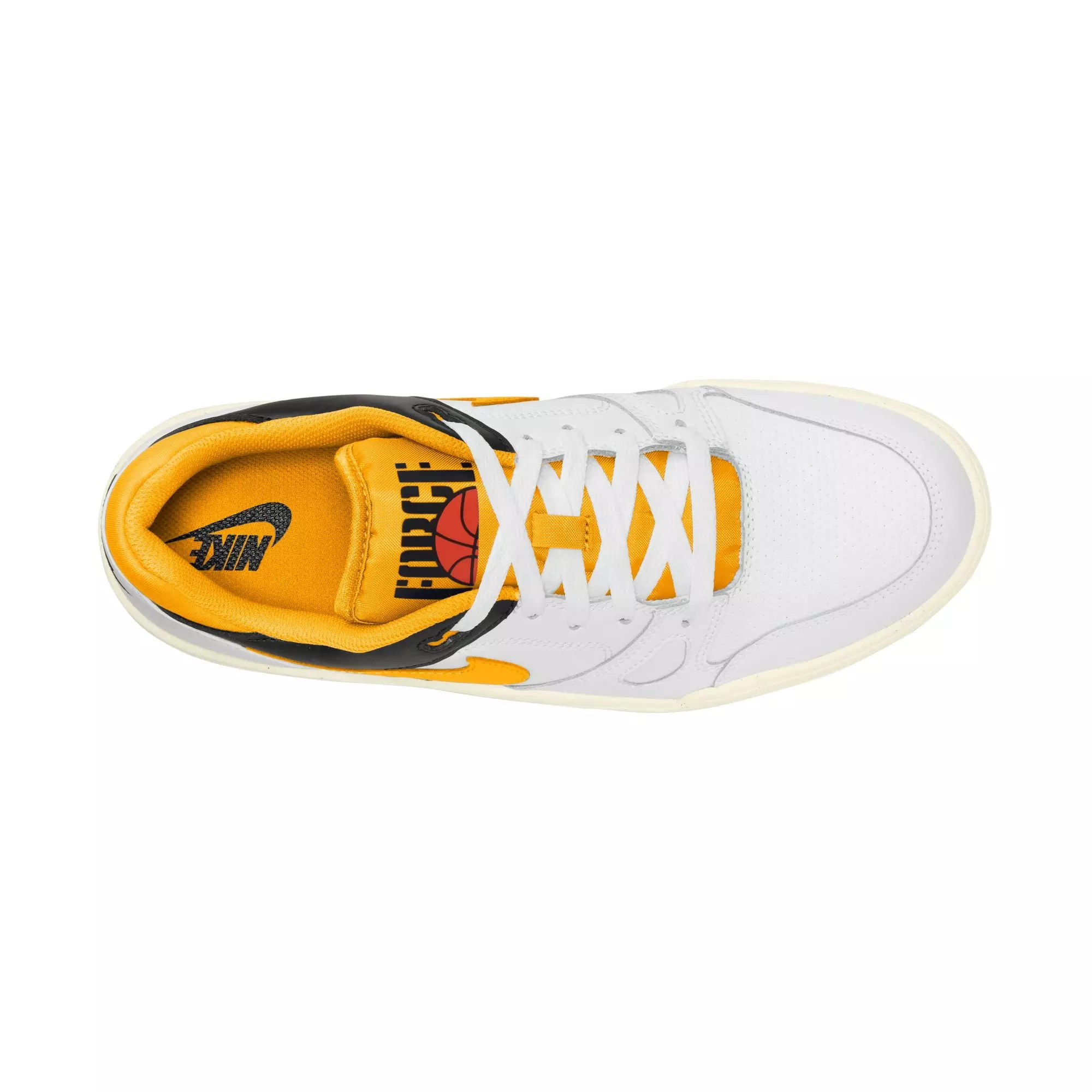 Nike Full Force Low "White/University Gold/Black/Sail" Men's Shoe - WHITE/YELLOW