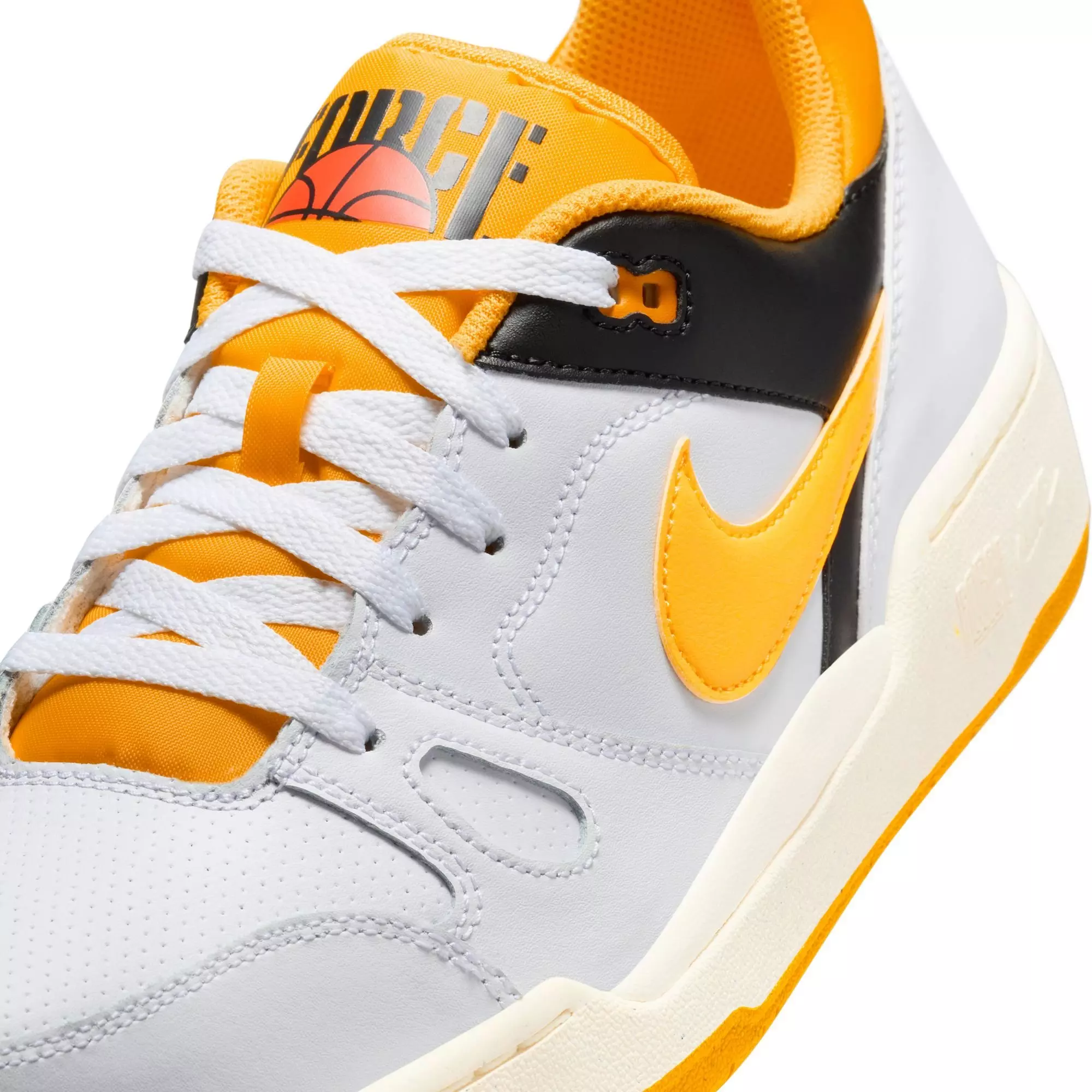 Nike Full Force Low "White/University Gold/Black/Sail" Men's Shoe - WHITE/YELLOW