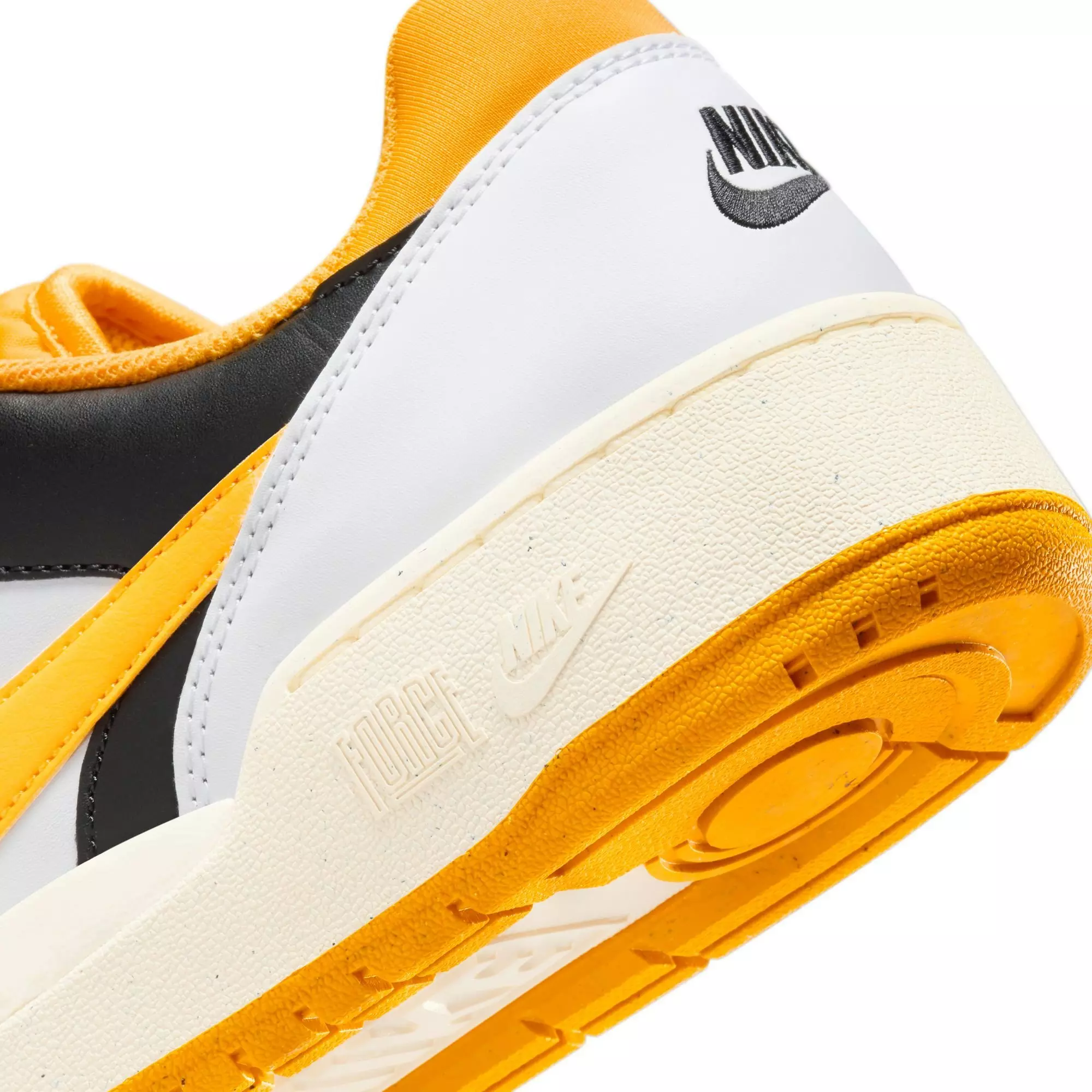 Nike Full Force Low "White/University Gold/Black/Sail" Men's Shoe - WHITE/YELLOW