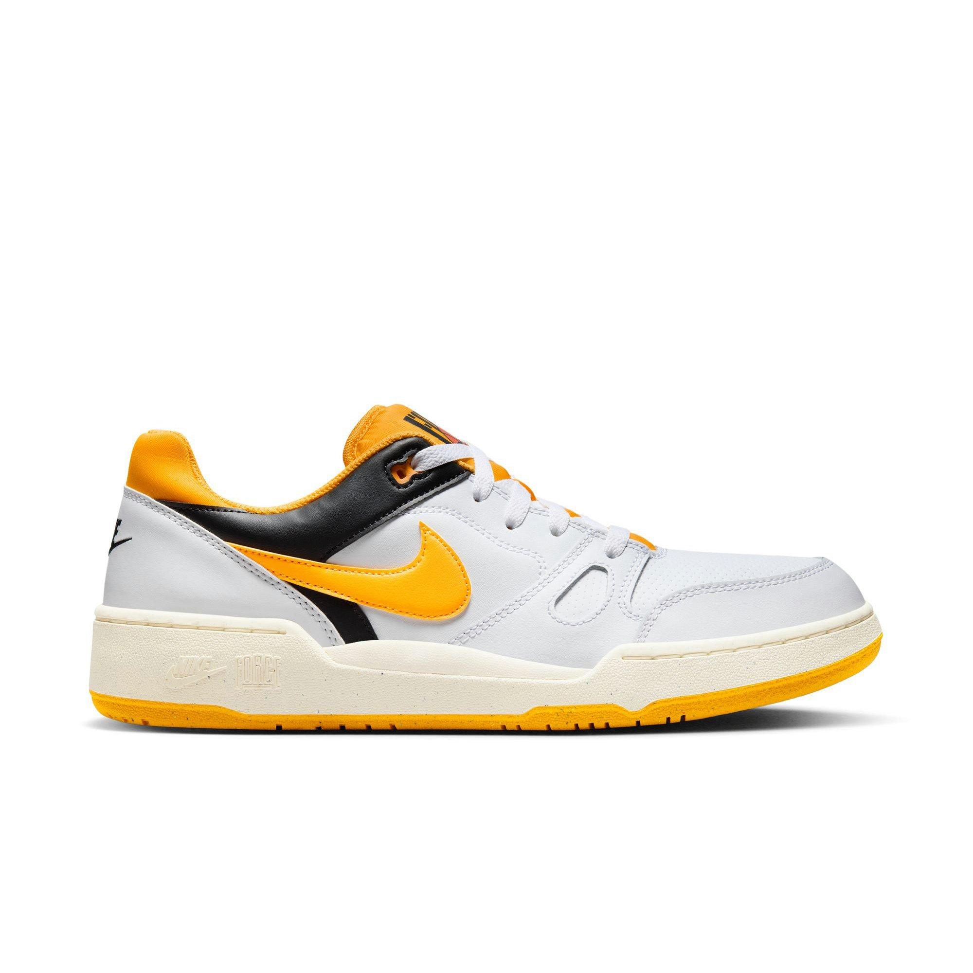 Nike Full Force Low "White/University Gold/Black/Sail" Men's Shoe - WHITE/YELLOW Thumbnail View 1