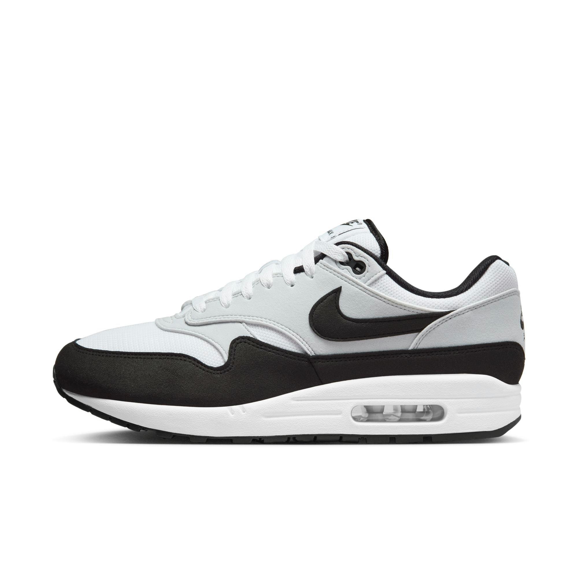 Nike Air Max 1 "White/Black/Pure Platinum" Men's Shoe - WHITE/BLACK/SILVER Thumbnail View 3