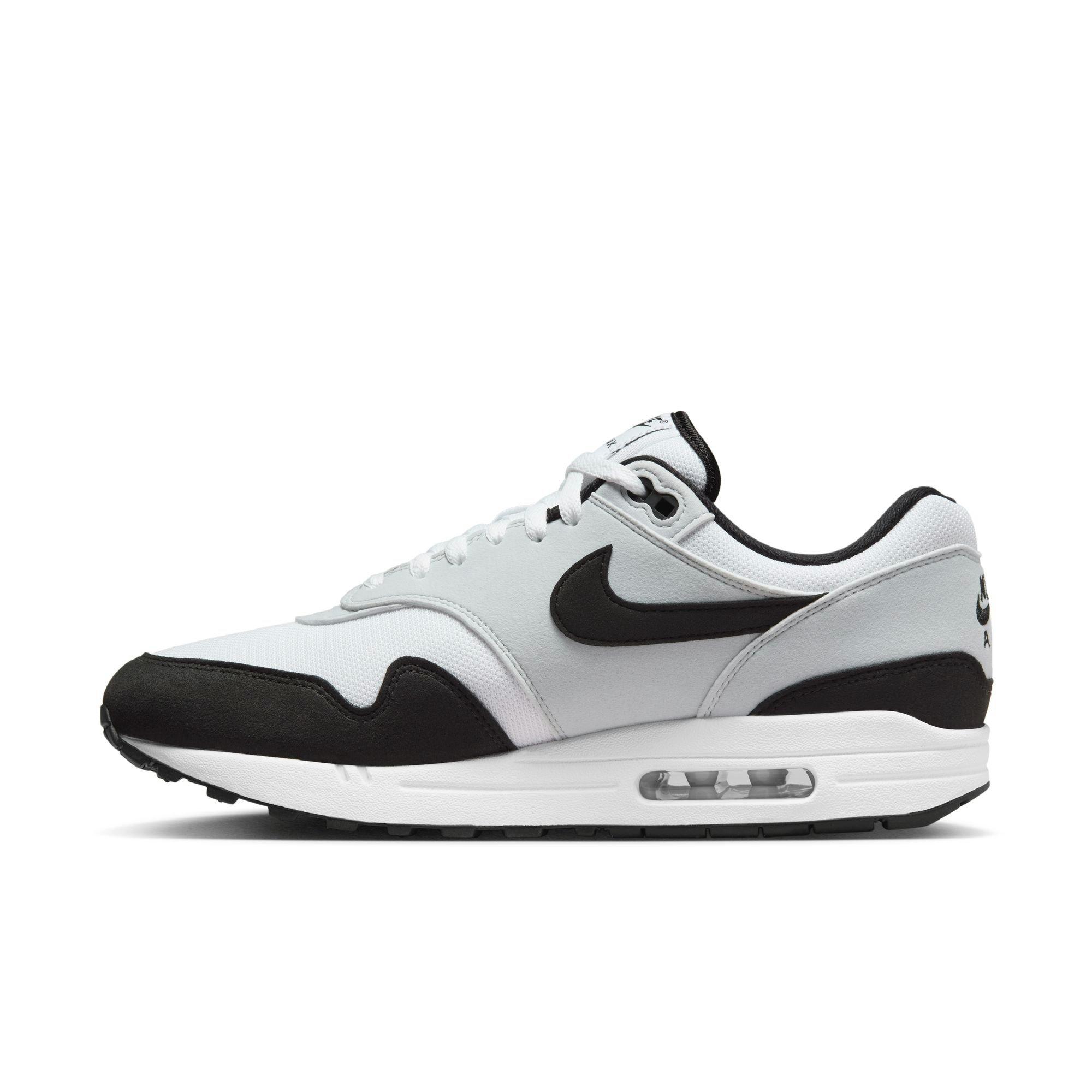 Nike Air Max 1 "White/Black/Pure Platinum" Men's Shoe - WHITE/BLACK/SILVER Thumbnail View 4