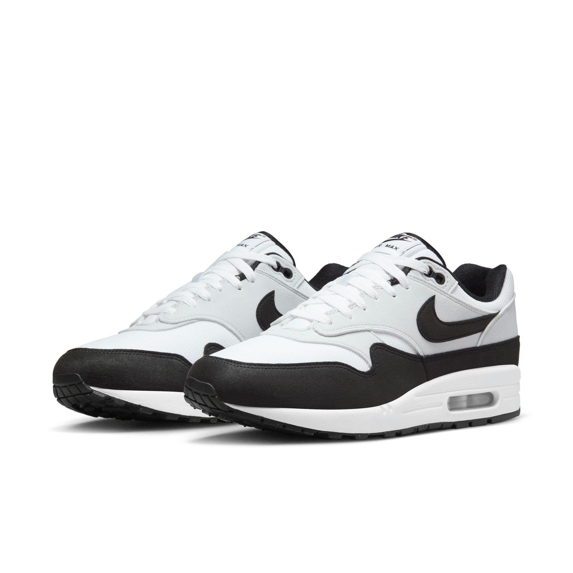Nike Air Max 1 "White/Black/Pure Platinum" Men's Shoe - WHITE/BLACK/SILVER Thumbnail View 5