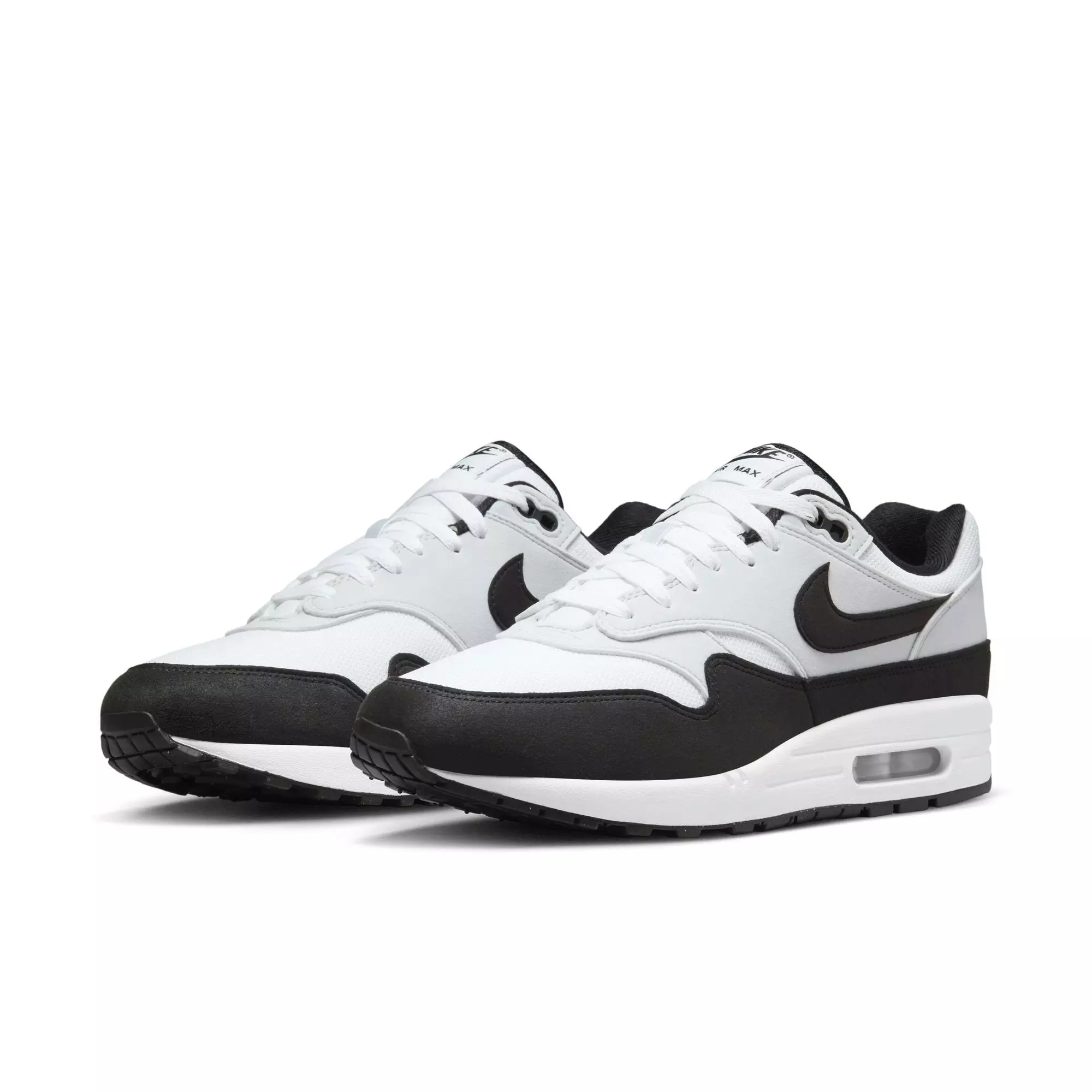 Nike Air Max 1 "White/Black/Pure Platinum" Men's Shoe - WHITE/BLACK/SILVER
