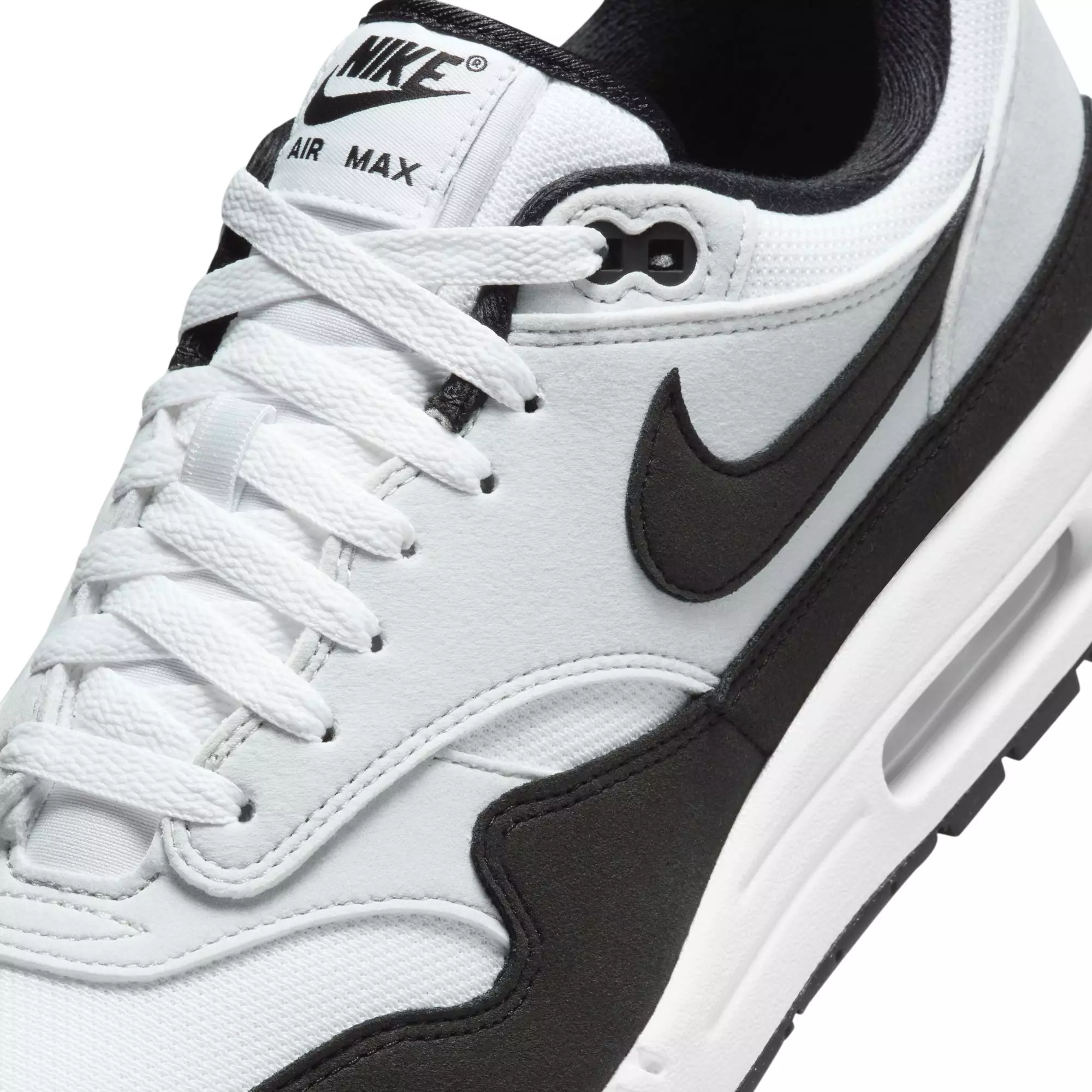 Nike Air Max 1 "White/Black/Pure Platinum" Men's Shoe - WHITE/BLACK/SILVER