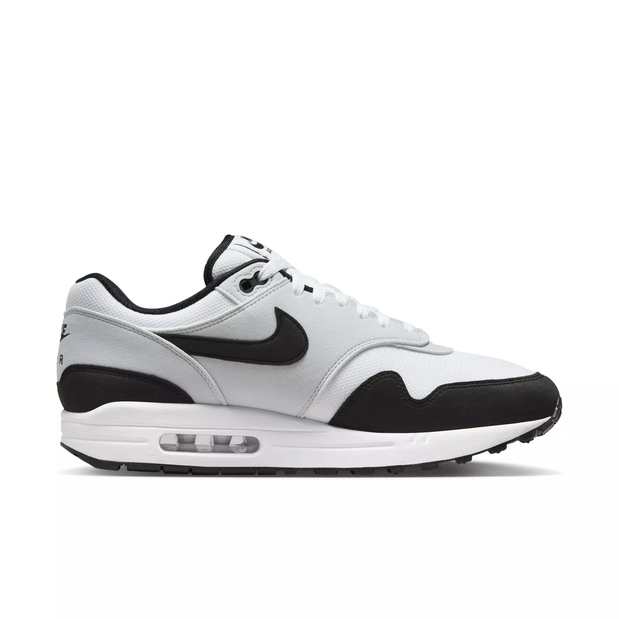 Nike Air Max 1 "White/Black/Pure Platinum" Men's Shoe - WHITE/BLACK/SILVER