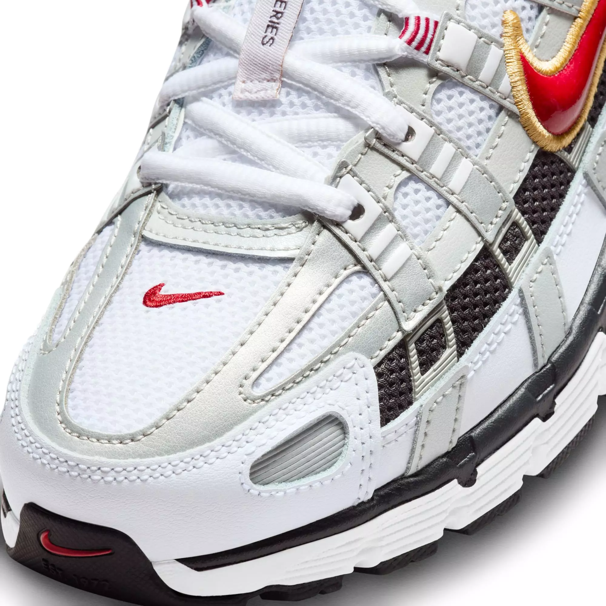 Nike P-6000 "White/Varsity Red/MTLC Platinum" Men's Shoe - WHITE/RED