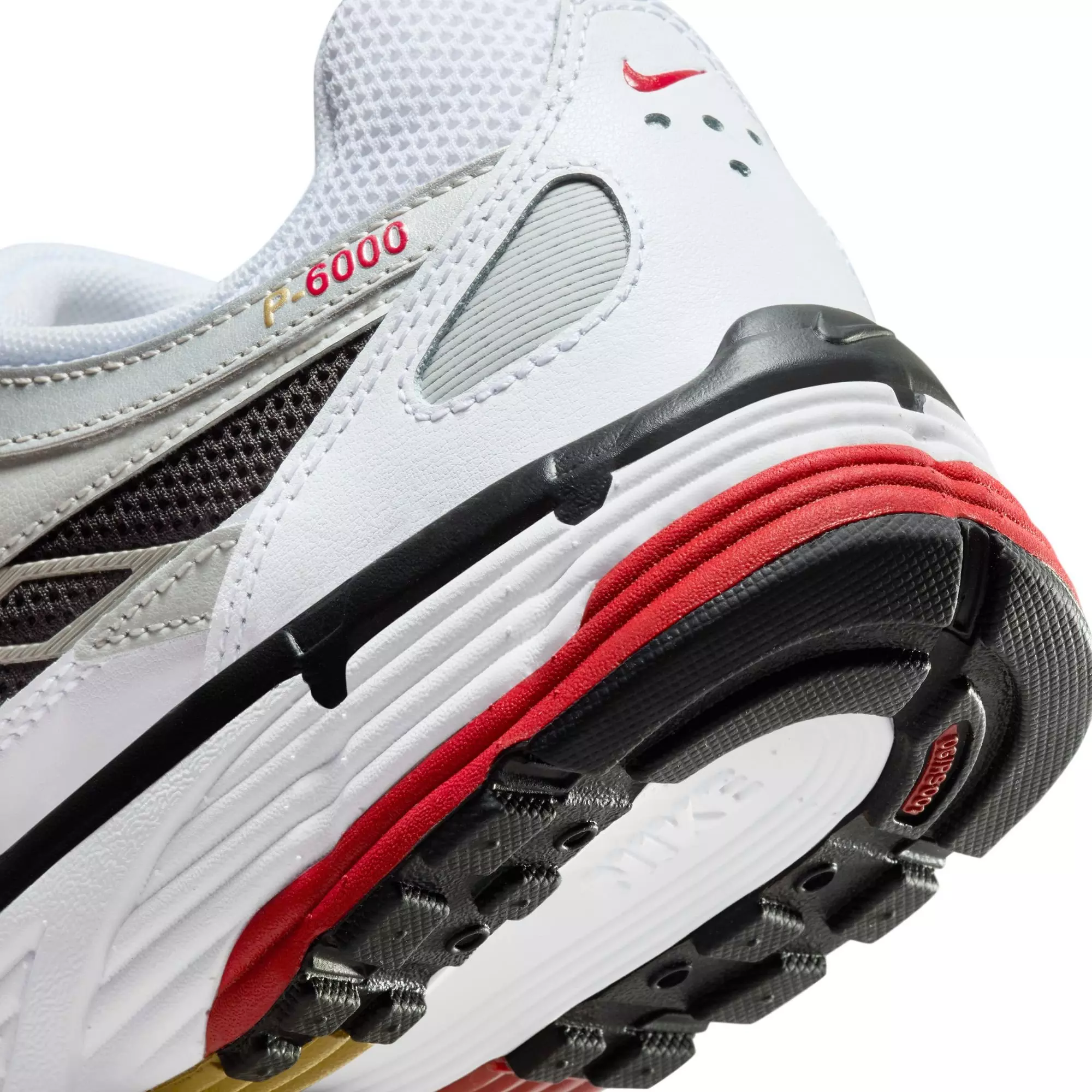 Nike P-6000 "White/Varsity Red/MTLC Platinum" Men's Shoe - WHITE/RED