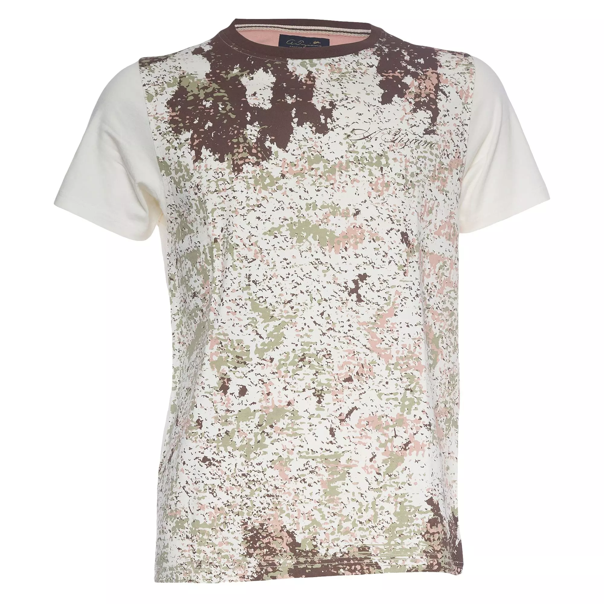 A.Tiziano Men's Quincy Tee - Cream - CREAM